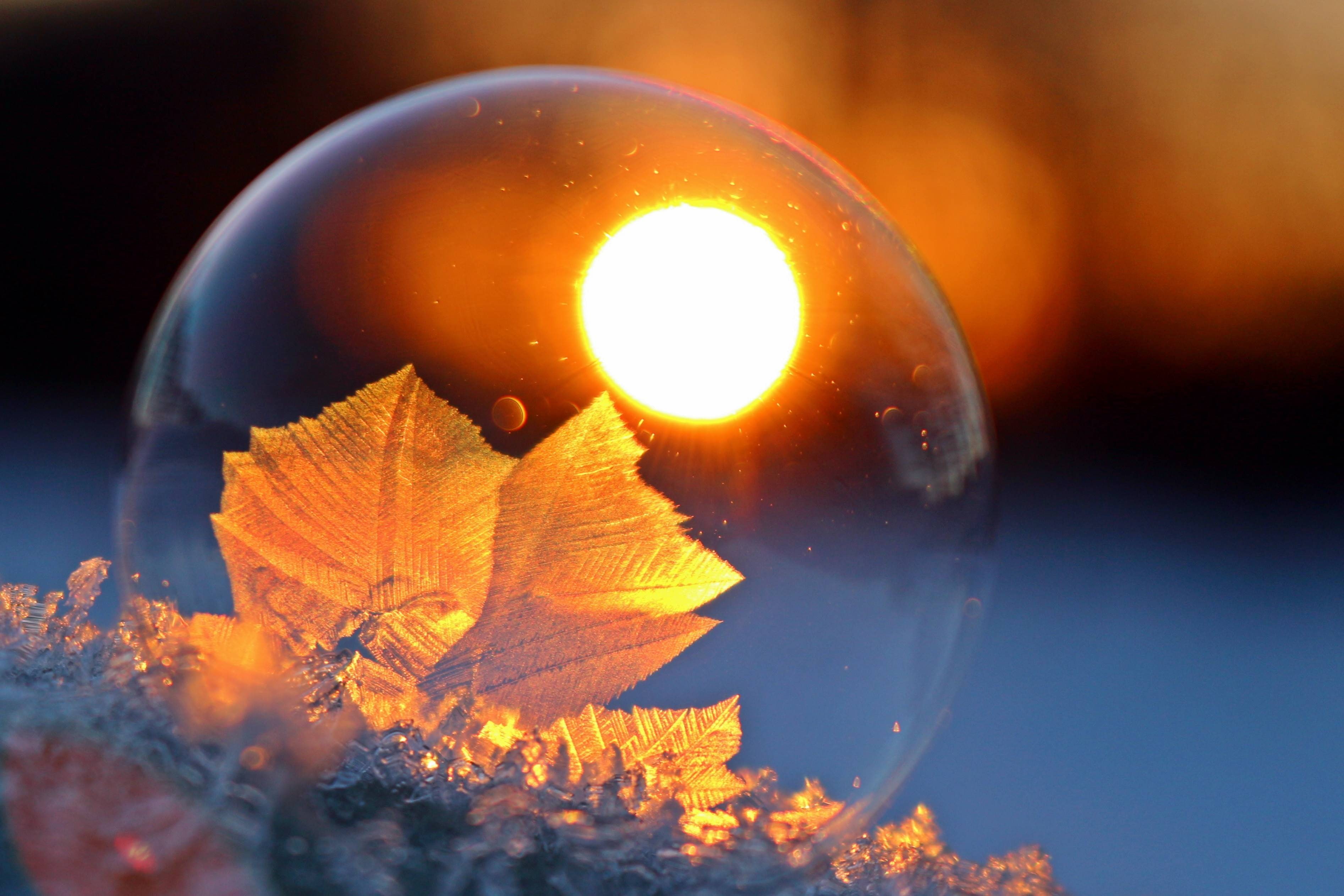 2K, hardest, afterglow, sunset, bubble, soap, eiskristalle, HD Wallpaper