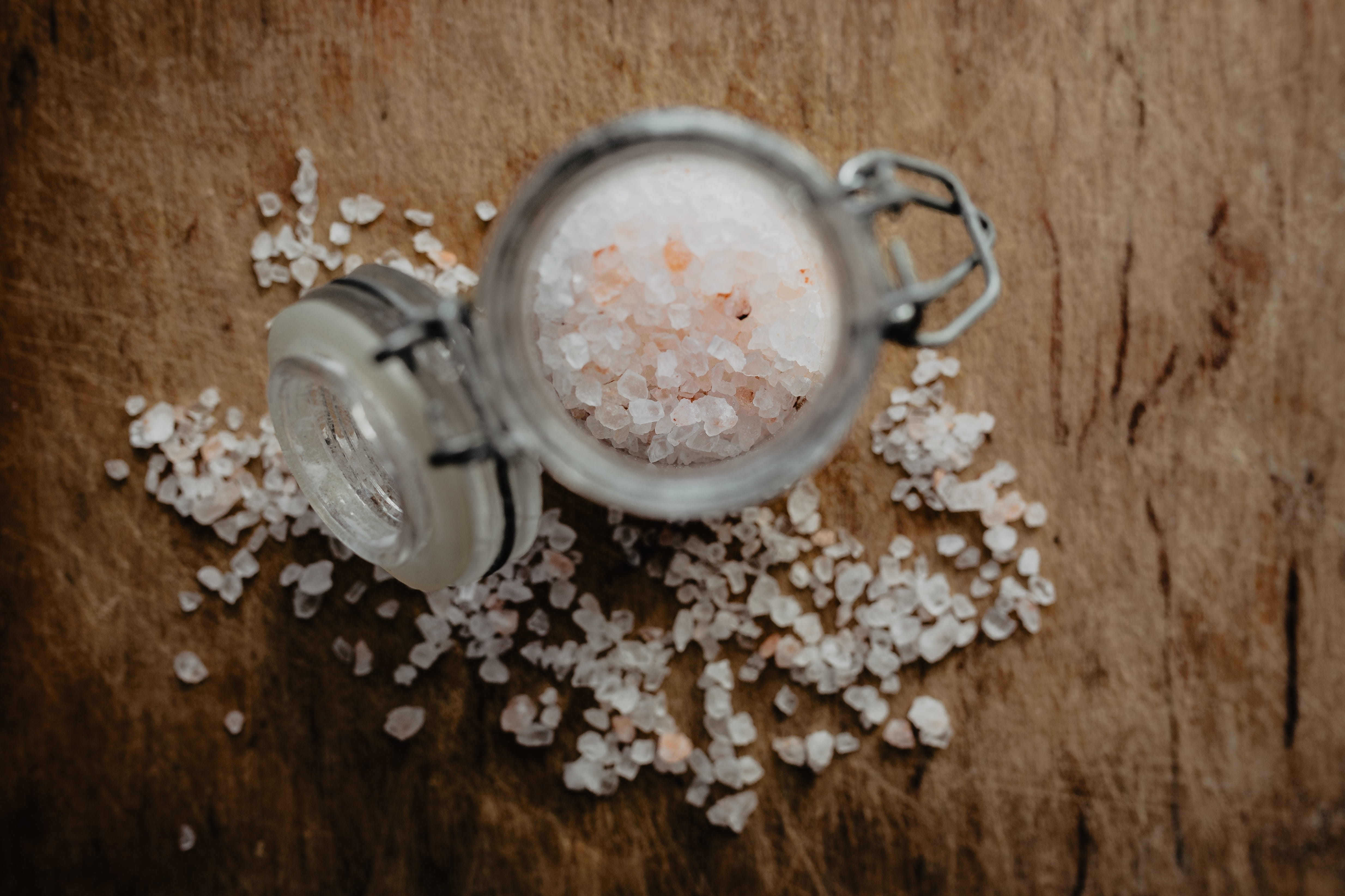 cup, ingredient, food, studio shot, 4K, rustic, salt, freshness, wood - material, wellbeing, pink, drink, refreshment, directly above, natural, table, HD Wallpaper