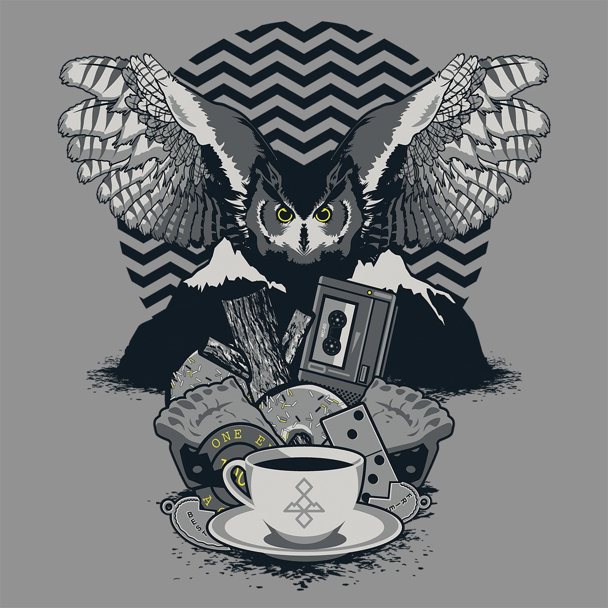 480P, twin peaks, minimalism, Phone HD Wallpaper