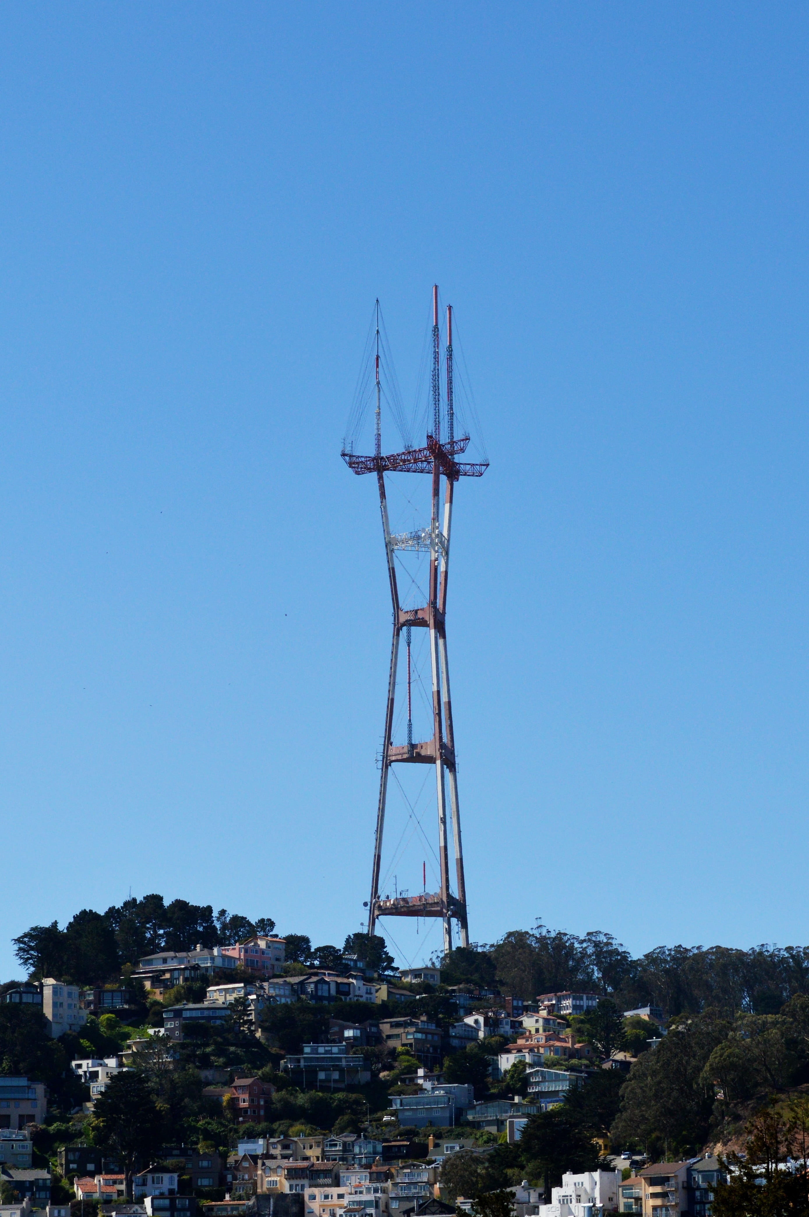 california, no people, tree, city, architecture, residential district, market, outdoors, outdoor, tower, built structure, plant, day, park, castro, sutro, Phone HD Wallpaper