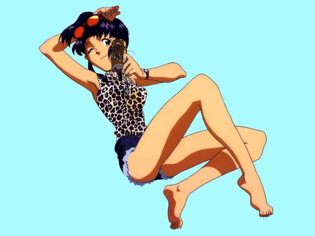 720P, Katsuragi Misato, Neon Genesis Evangelion, HD Wallpaper