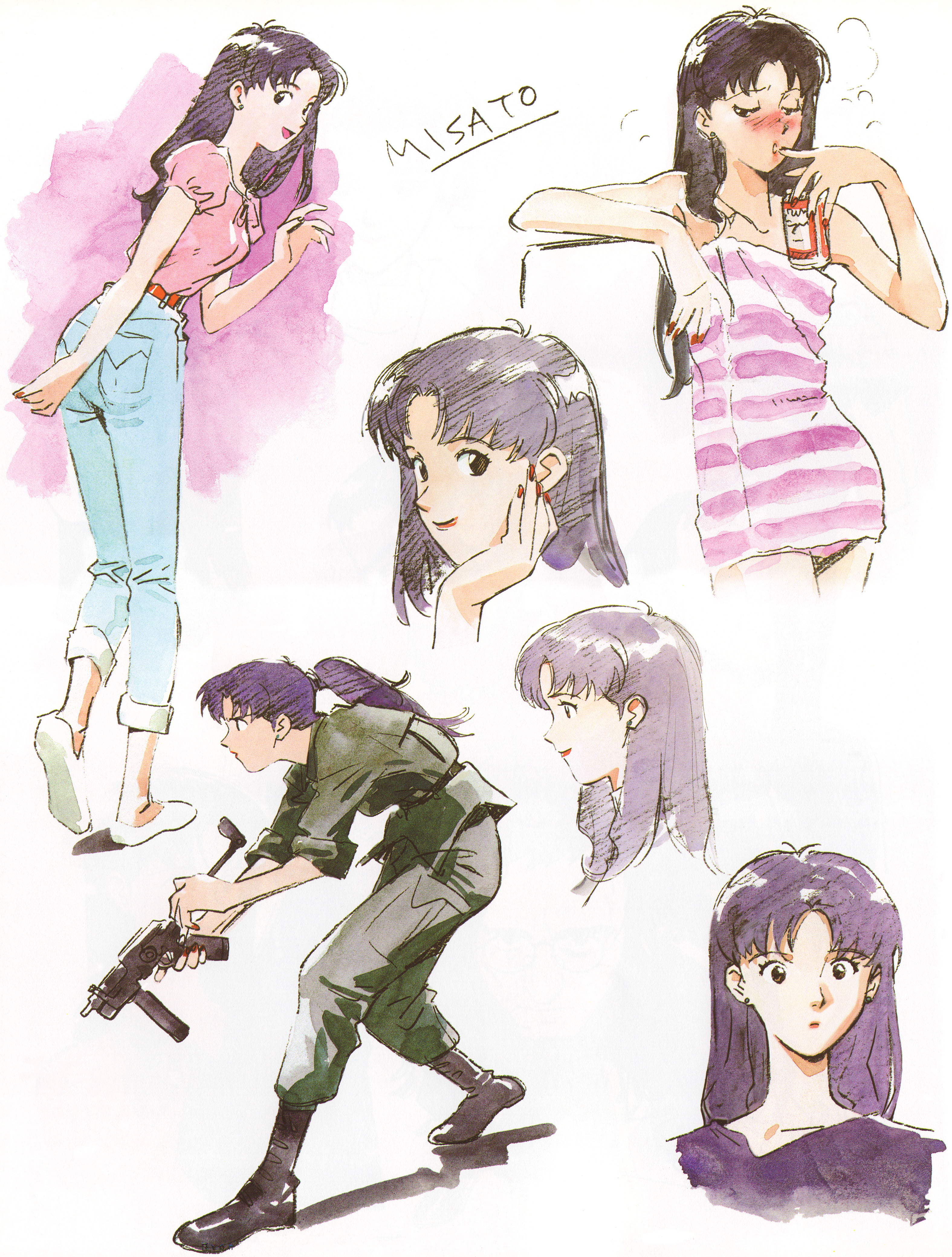 Neon Genesis Evangelion, women, 4K, Katsuragi Misato, Phone HD Wallpaper