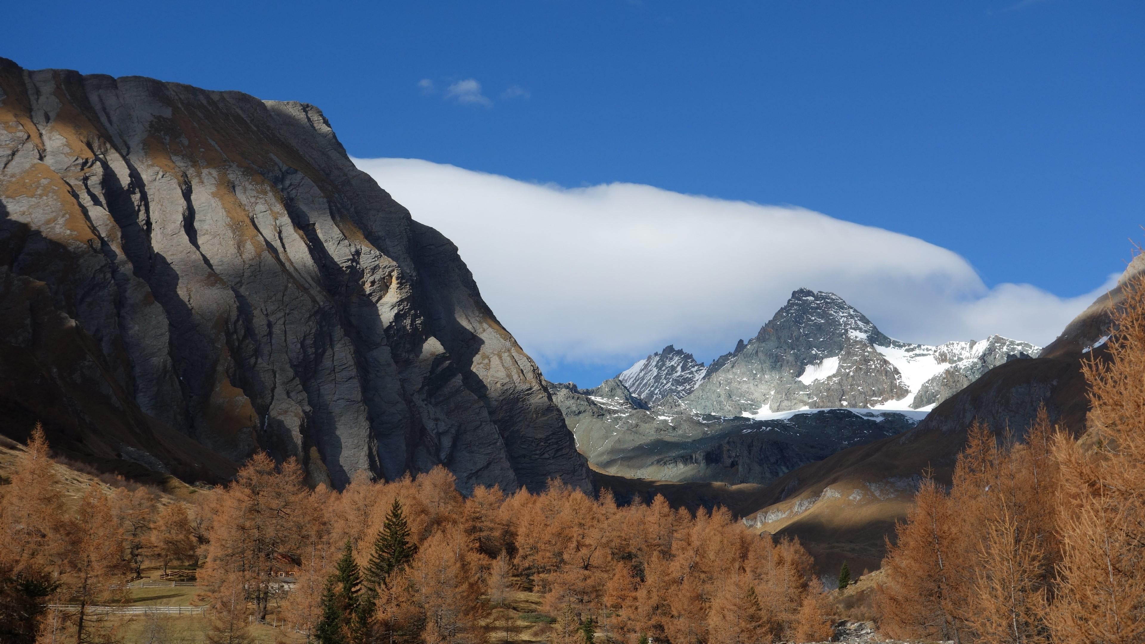 snowcapped mountain, scenics - nature, winter, glockner, tranquil scene, 4K, cold temperature, environment, mount scenery, mountain range, beauty in nature, HD Wallpaper