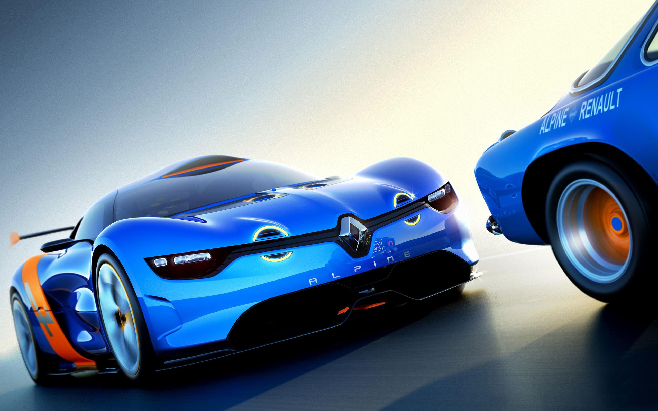 alfino, a110, alpine, 2K, renault, concept, blue, cars, HD Wallpaper