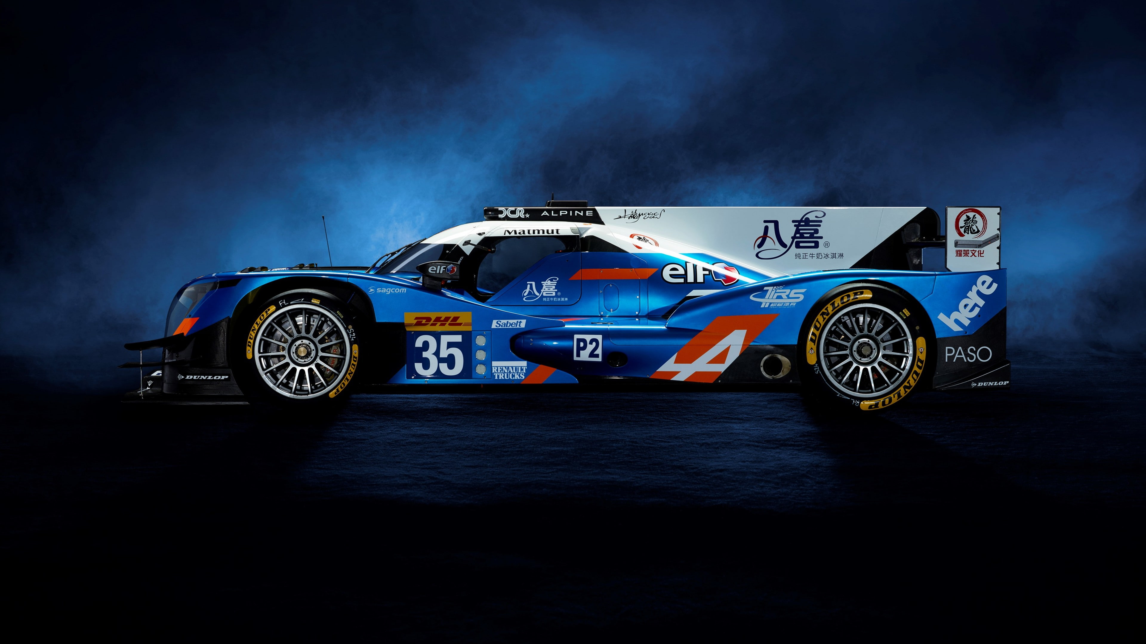 Renault Alpine A460, alpine, sport cars, racing, Le Mans, LMP2, 4K, car, HD Wallpaper