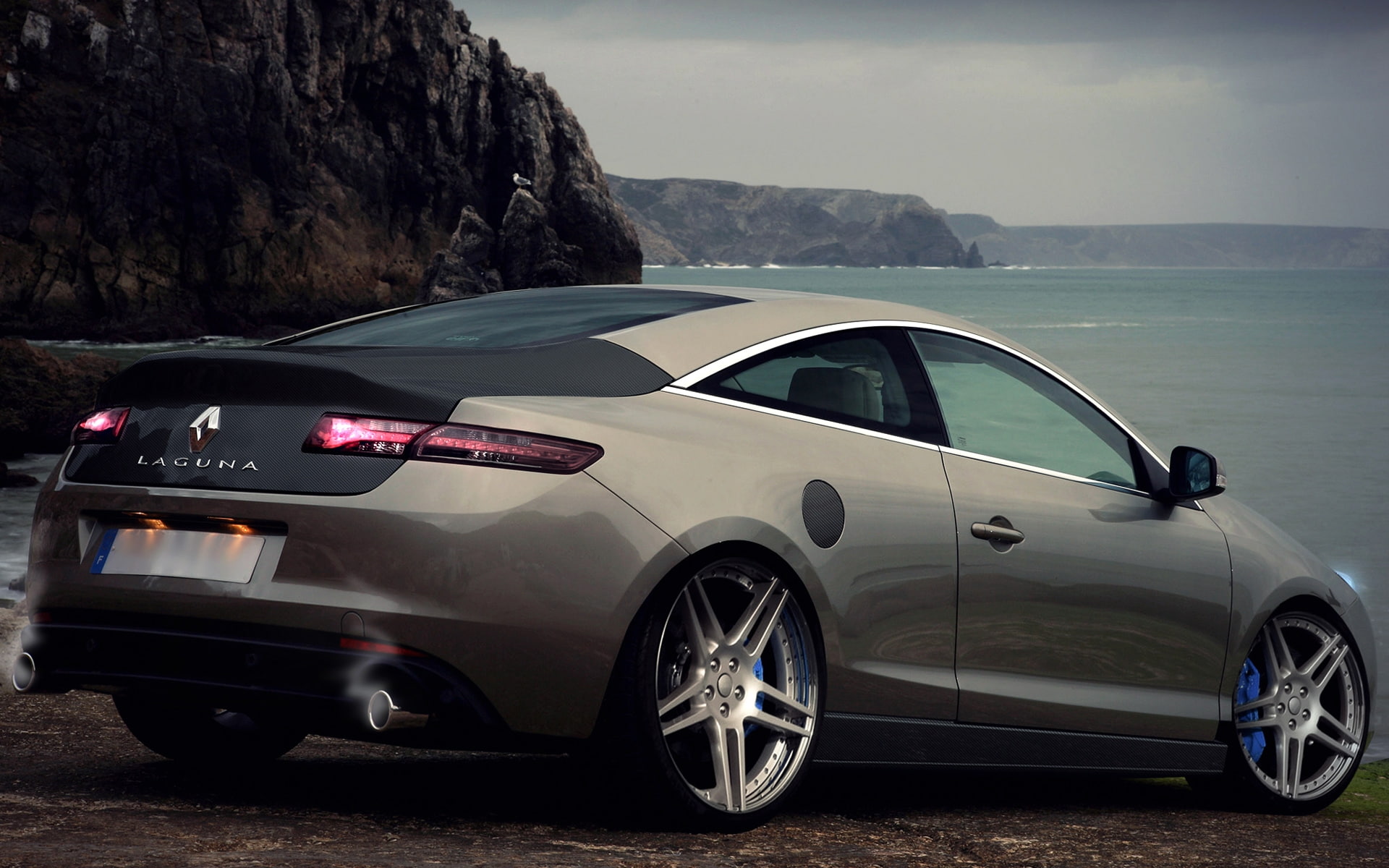 renault, laguna, silver, coupe, renault coupe, 1080P, HD Wallpaper