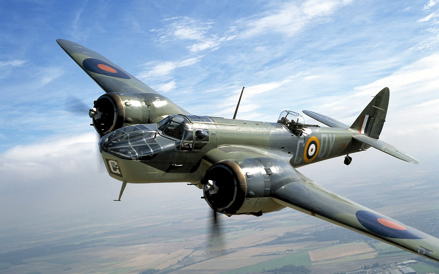 plane, Aircraft, battle, 720P, Flight, altitude, green, HD Wallpaper