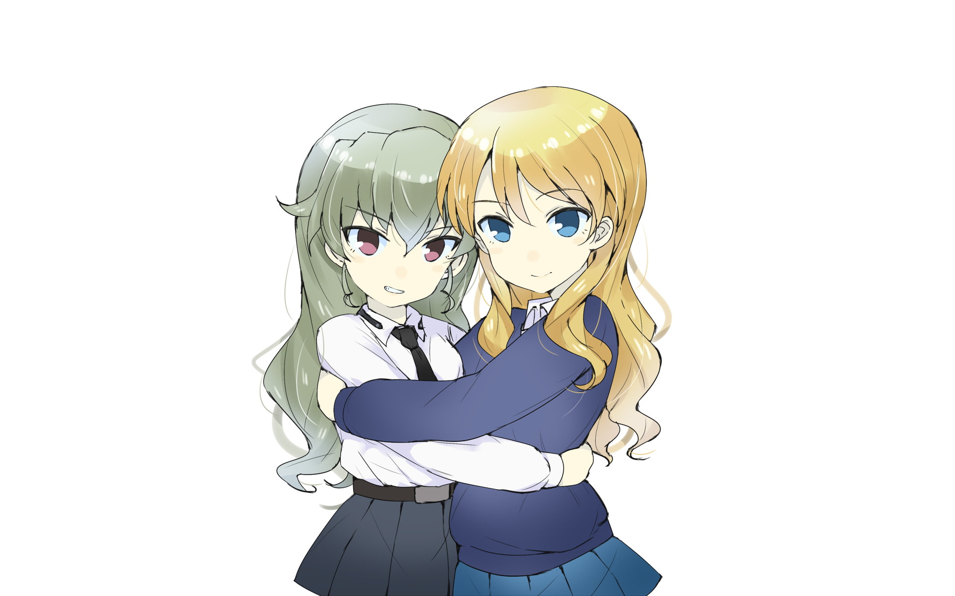 Girls und Panzer, Anchovy (Girls und Panzer), Darjeeling (Girls und Panzer), 1080P, Anime, HD Wallpaper