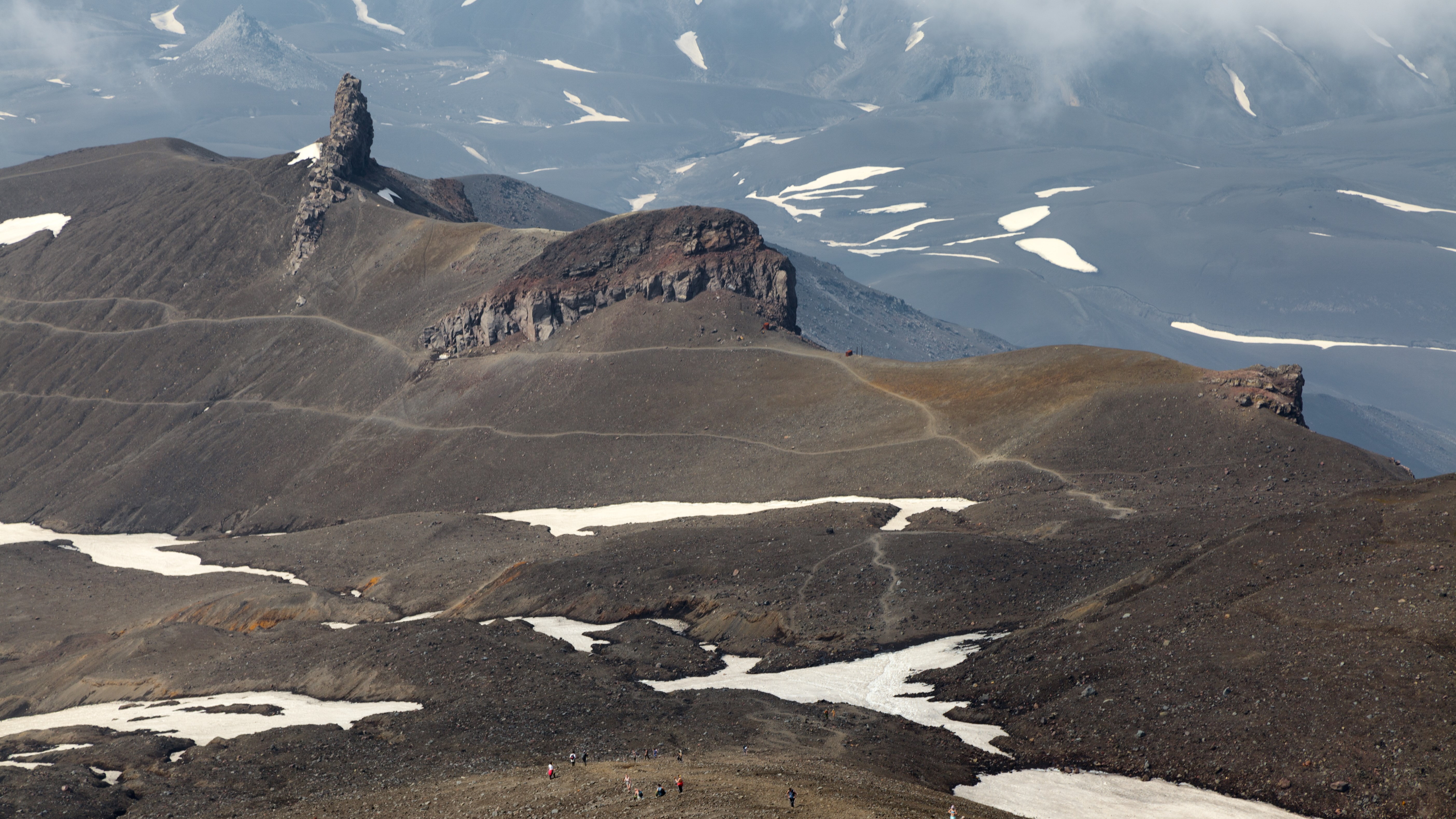 formation, environment, sunlight, mountain range, day, arid climate, solid, rock - object, tranquil scene, 5K, scenics - nature, no people, outdoors, kamchatka scenery  hd, HD Wallpaper