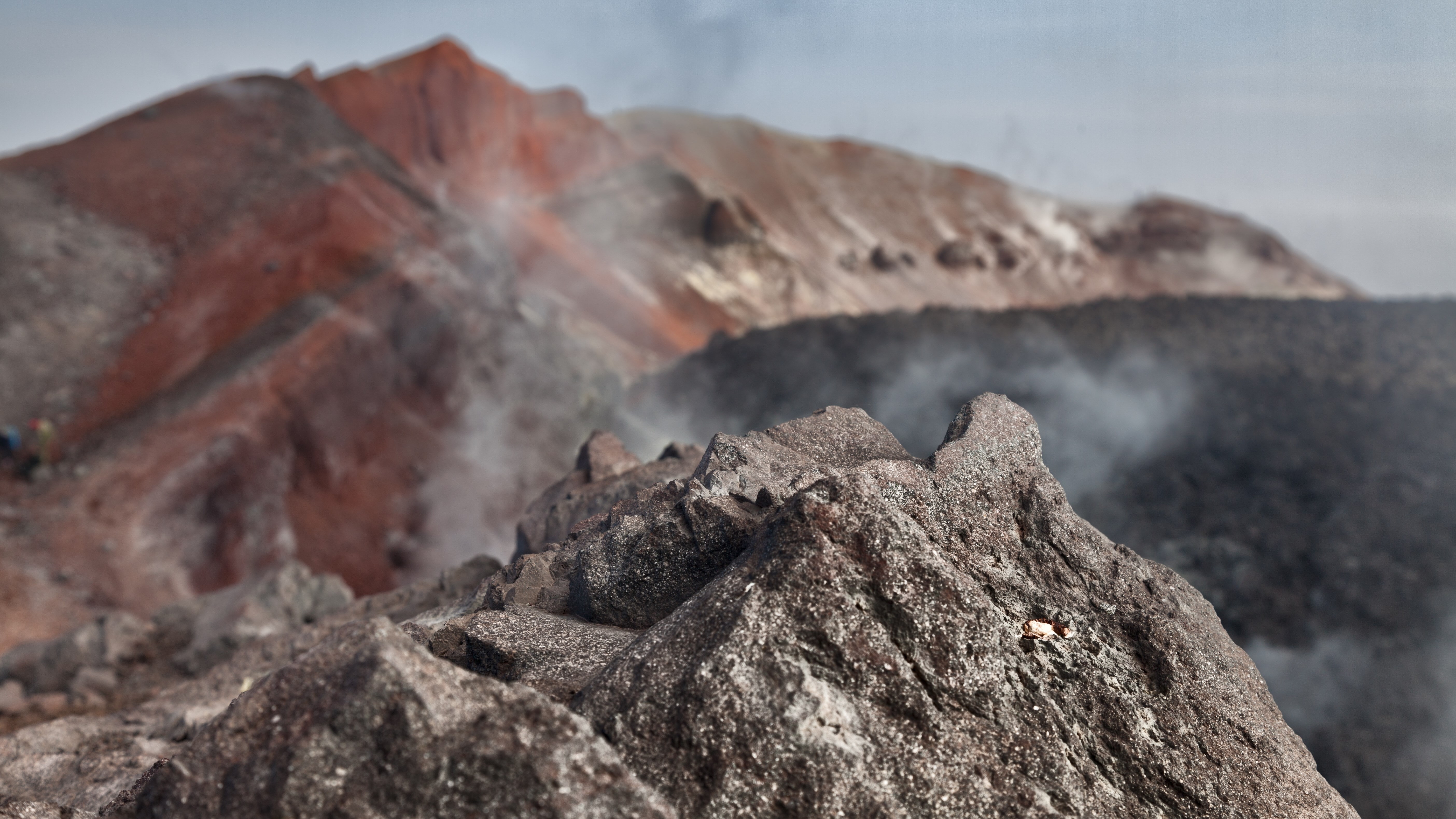 solid, rock formation, arid climate, nature, non-urban scene, environment, rock, 5K, land, geology, scenics - nature, kamchatka volcano picture volcano, HD Wallpaper