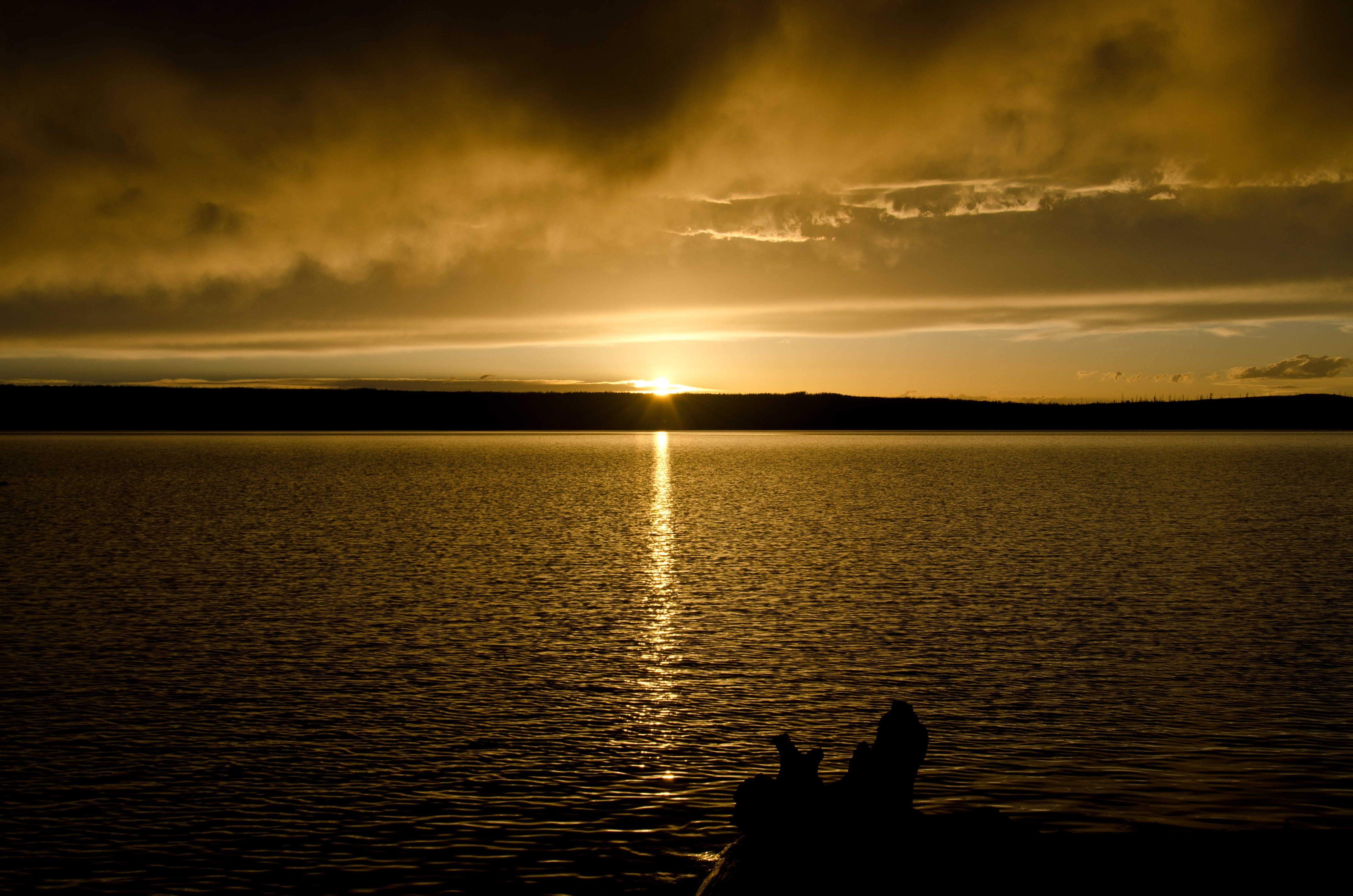 jenny lake, people, lake, cloud - sky, scenics - nature, sunlight, two people, tranquil scene, nature, 4K, outdoors, men, sunset, leisure activity, water, HD Wallpaper