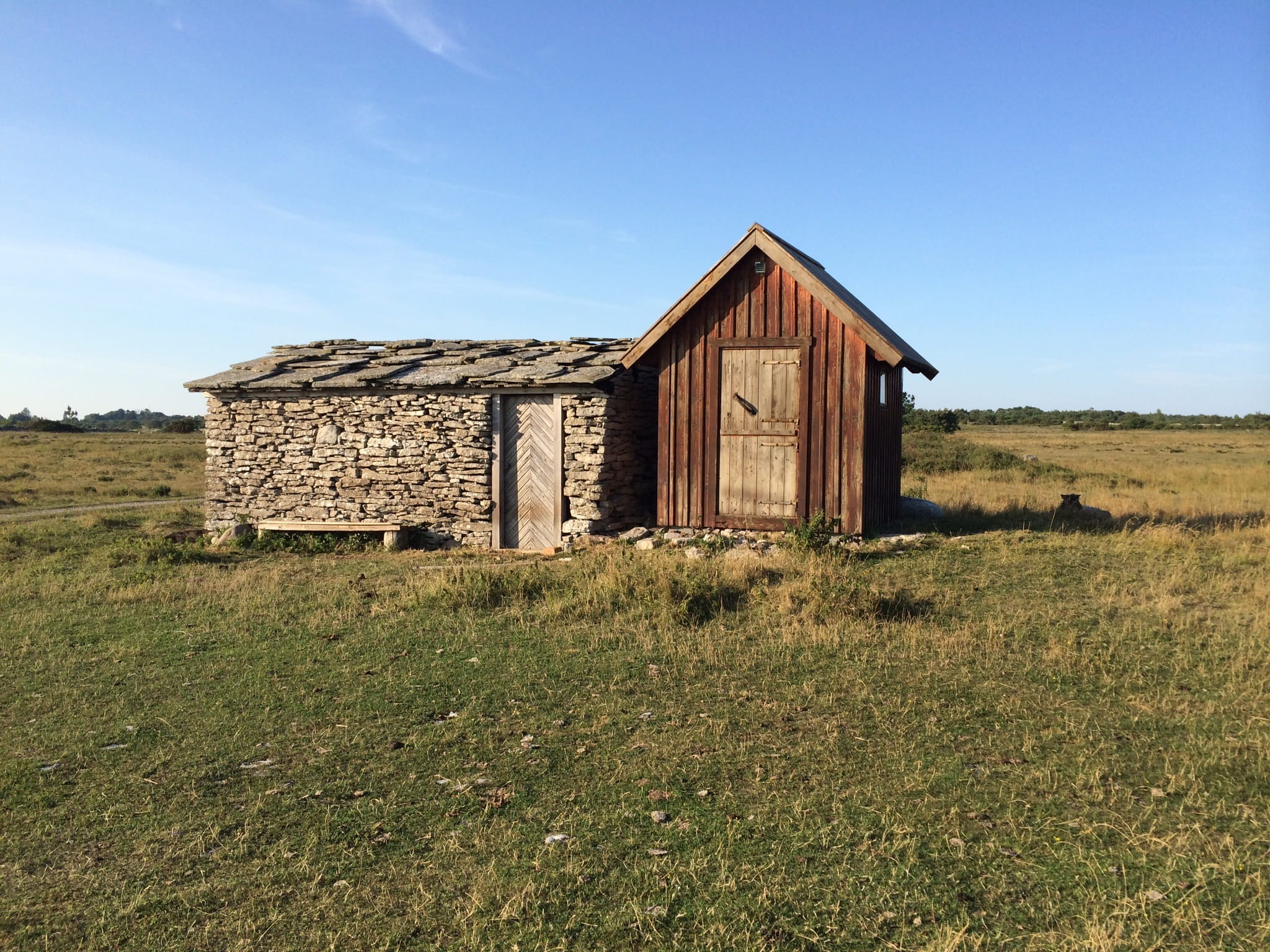 plant, day, Summer, fishing huts, building exterior, land, non-urban scene, old, abandoned, 1080P, agricultural building, building, no people, built structure, HD Wallpaper