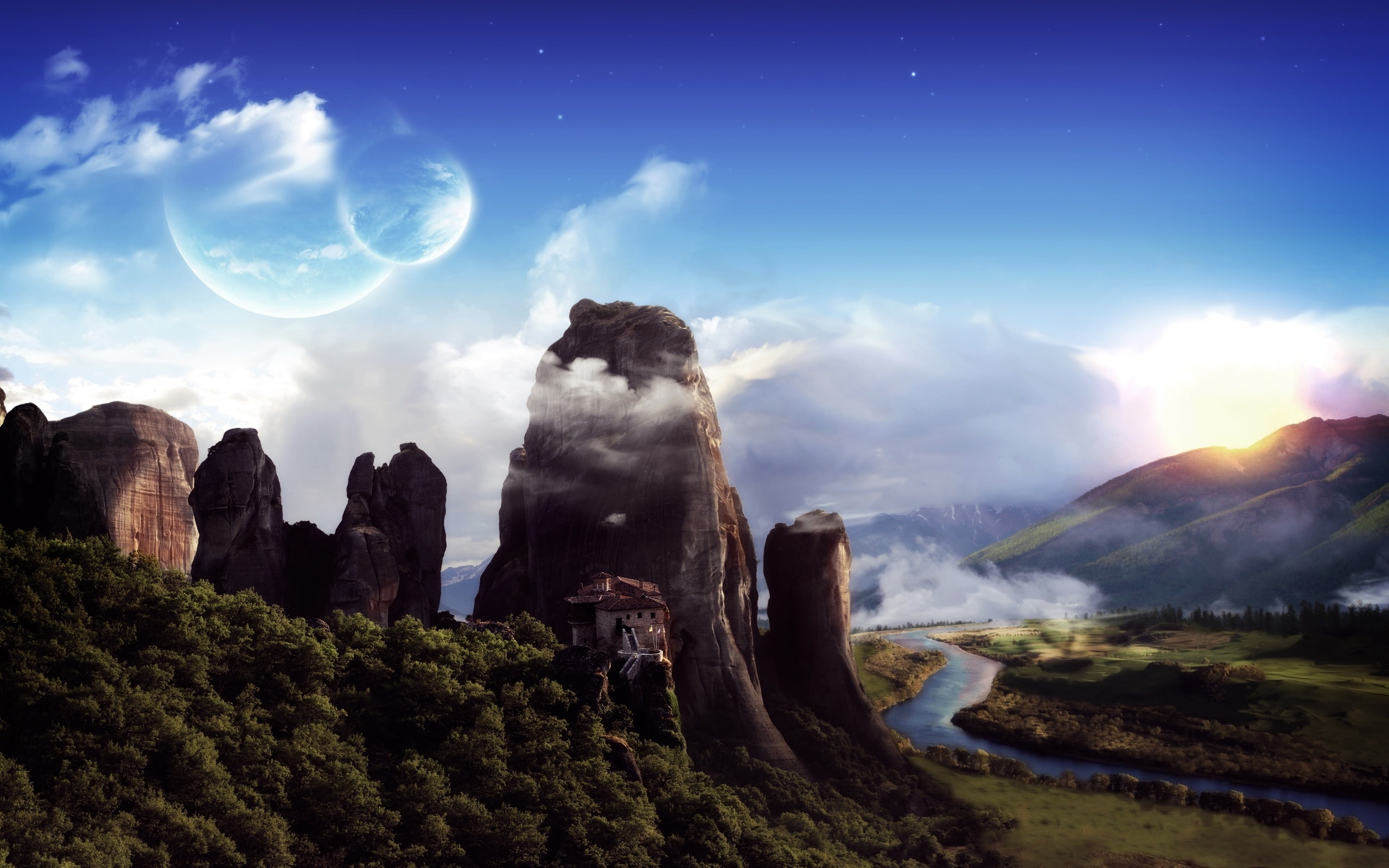 monastery, 2K, HD Wallpaper