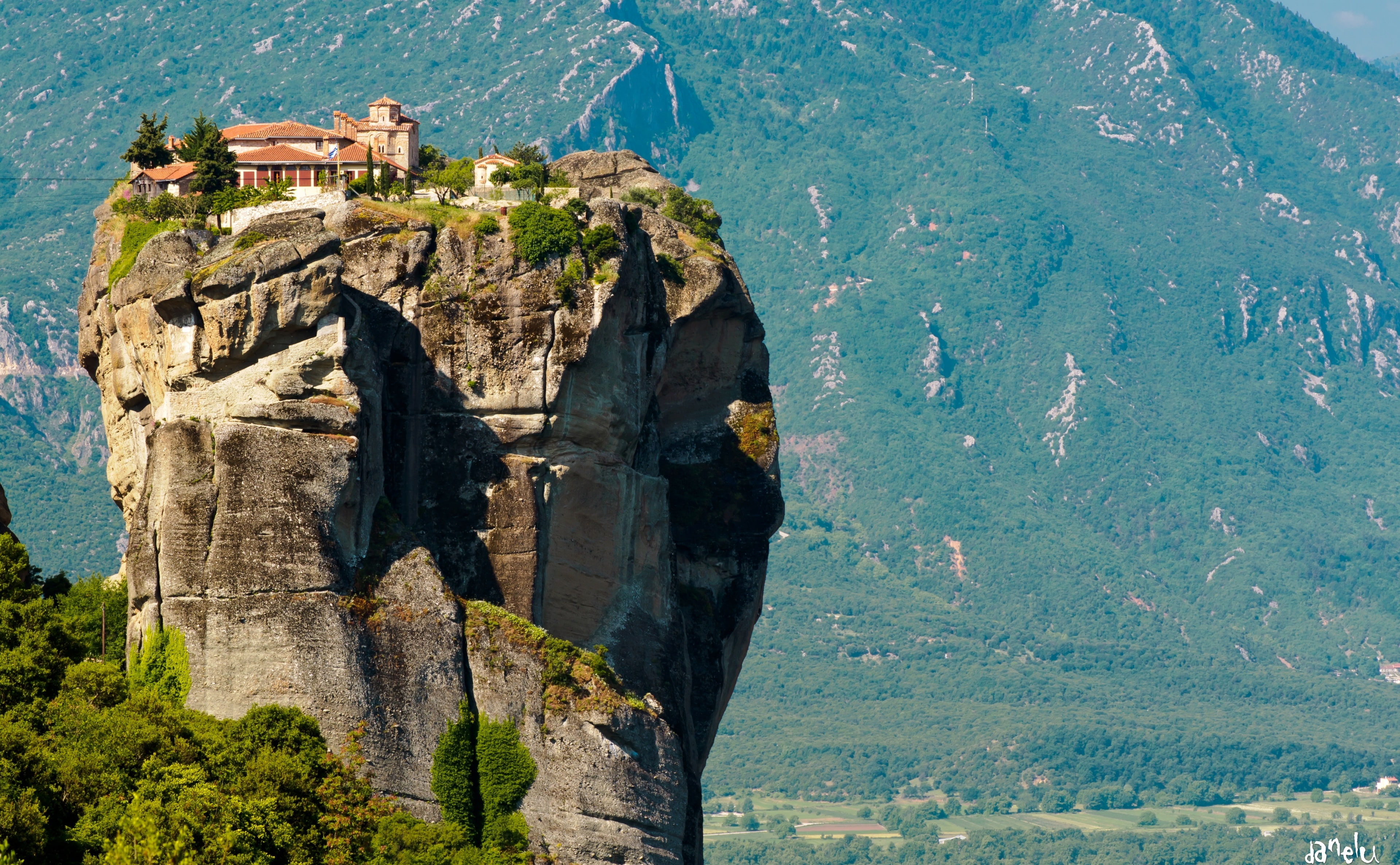 history, scenics - nature, agia, 4K, tourism, brown, grecia, rock formation, house, trikala, building exterior, thessalia, meteora, agios, mountain, beauty in nature, HD Wallpaper