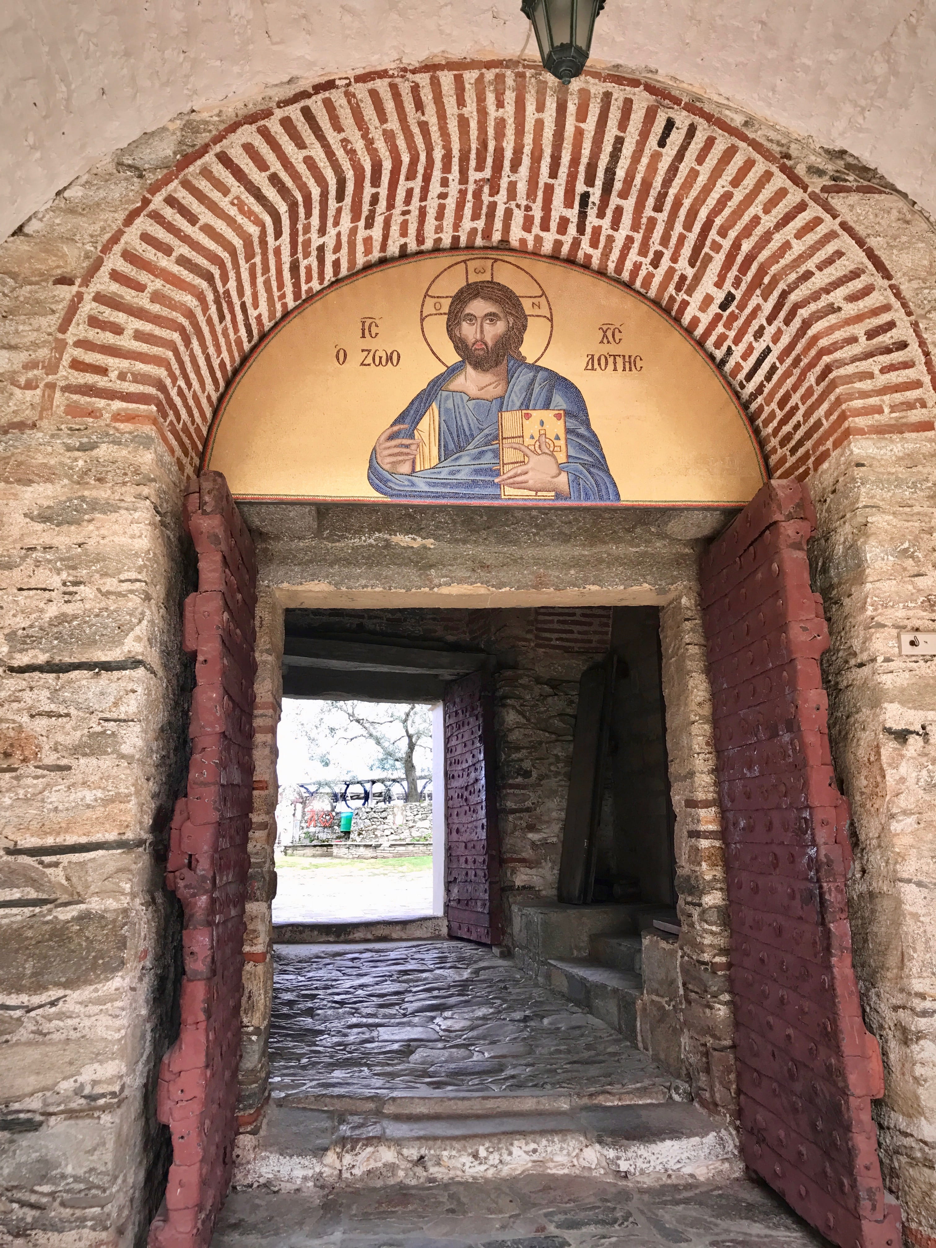mural, day, no people, history, greece, human representation, place of worship, old, built structure, art and craft, belief, architecture, mount athos, Phone HD Wallpaper