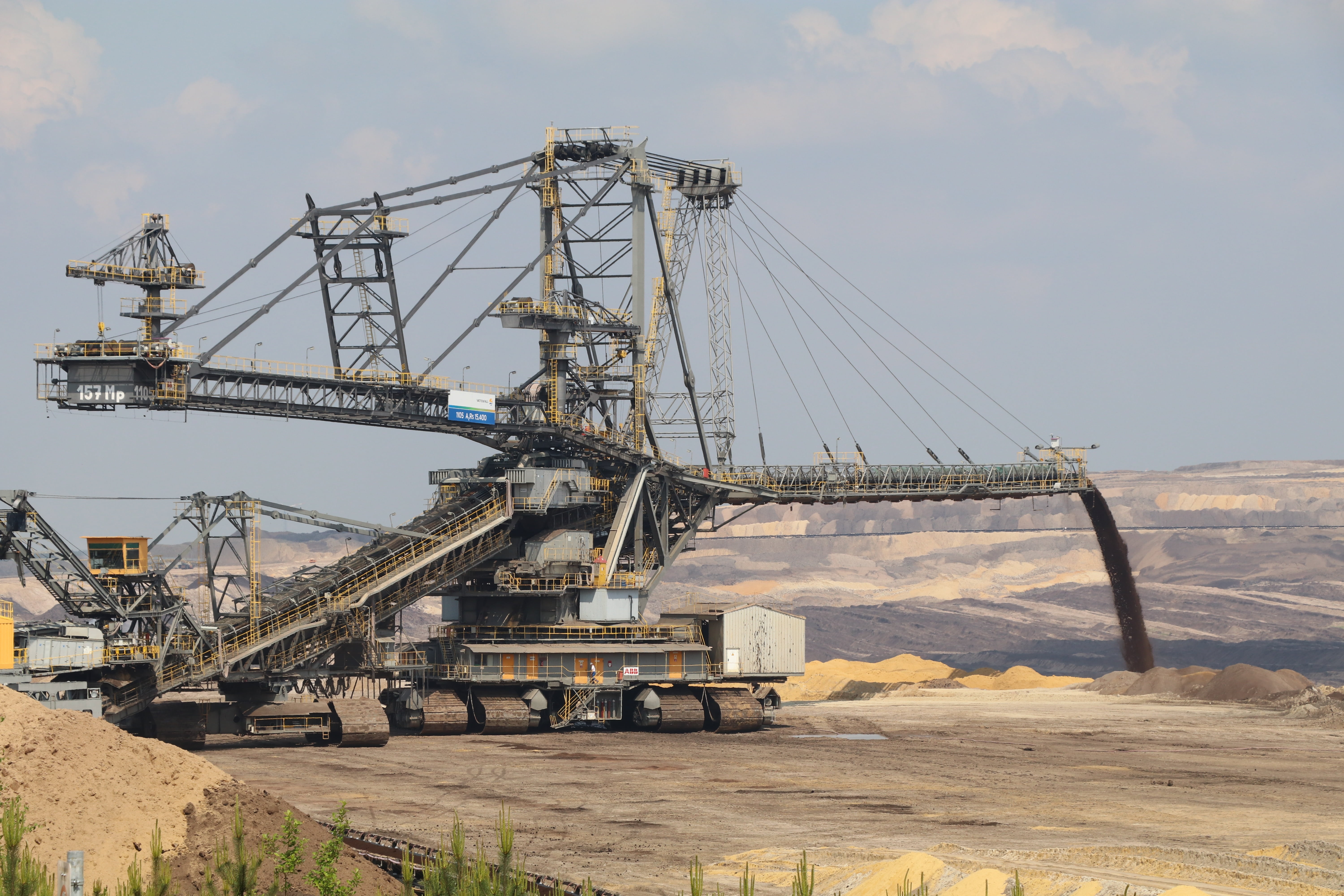 brown coal, energy, welzow, machinery, mobile, industry, sky, day, cloud - sky, ship, fuel and power generation, outdoors, weanling, architecture, removal, HD Wallpaper