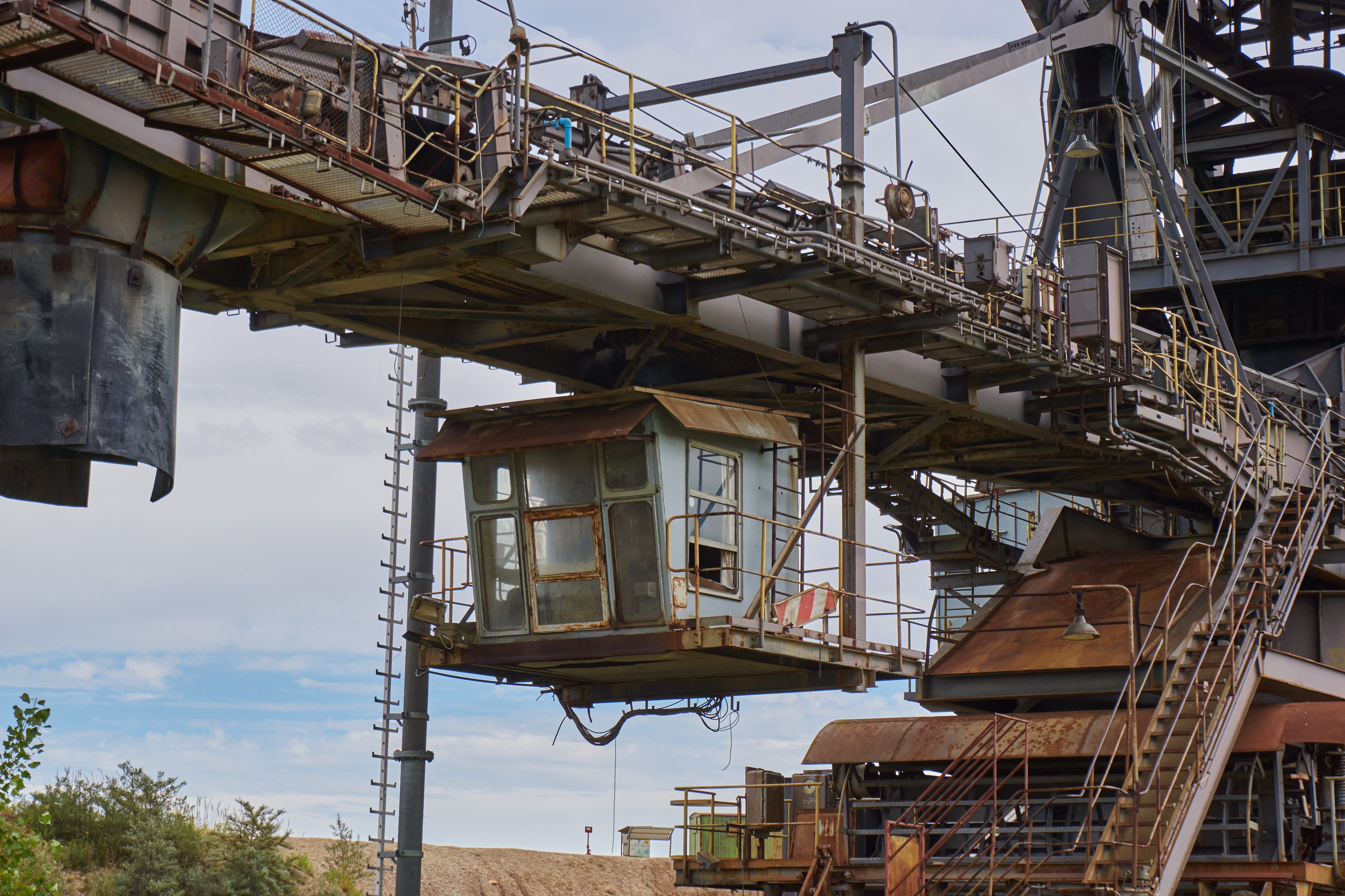 industry, incomplete, daytime, excavators, pipe - tube, open pit mining, white, no people, metal, removal, economy, development, construction industry, HD Wallpaper