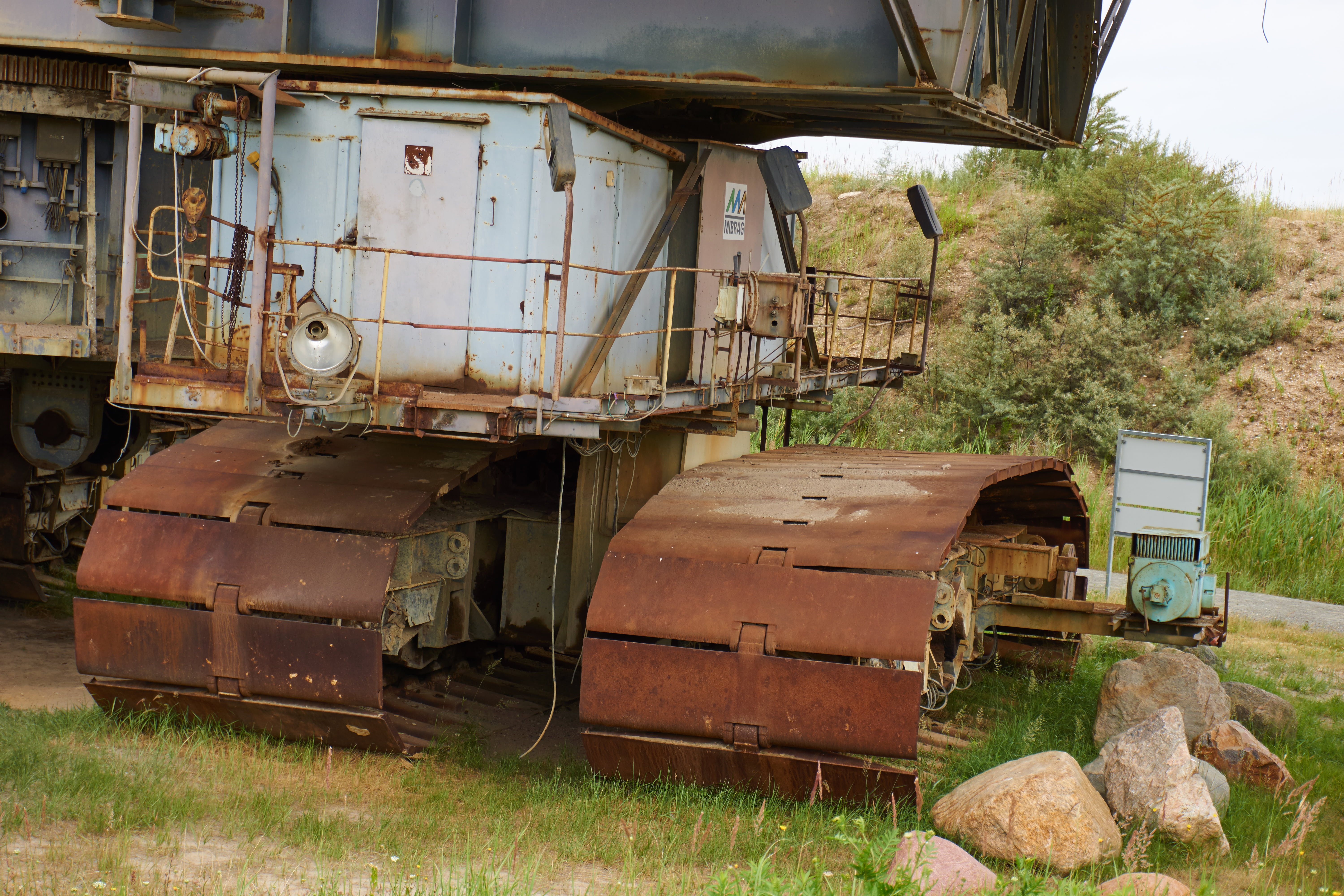 lost places, field, commodity, day, obsolete, bucket wheel excavators, 5K, brown coal, outdoors, deterioration, nature, transportation, no people, damaged, HD Wallpaper