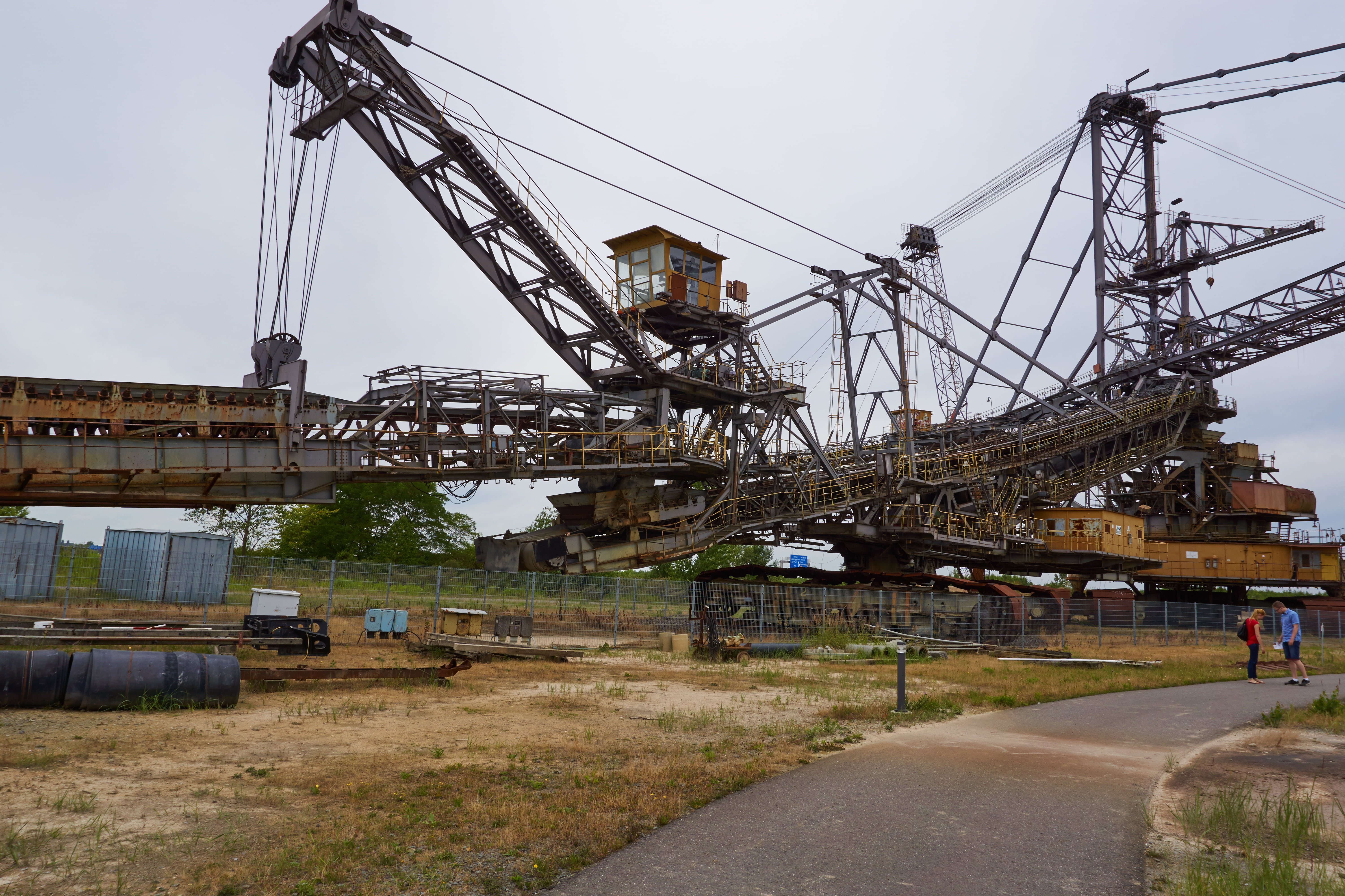 business, riesen, overburden, sky, water, plant, mode of transportation, technology, day, brown coal, industry, architecture, old, metal, open pit mining, HD Wallpaper