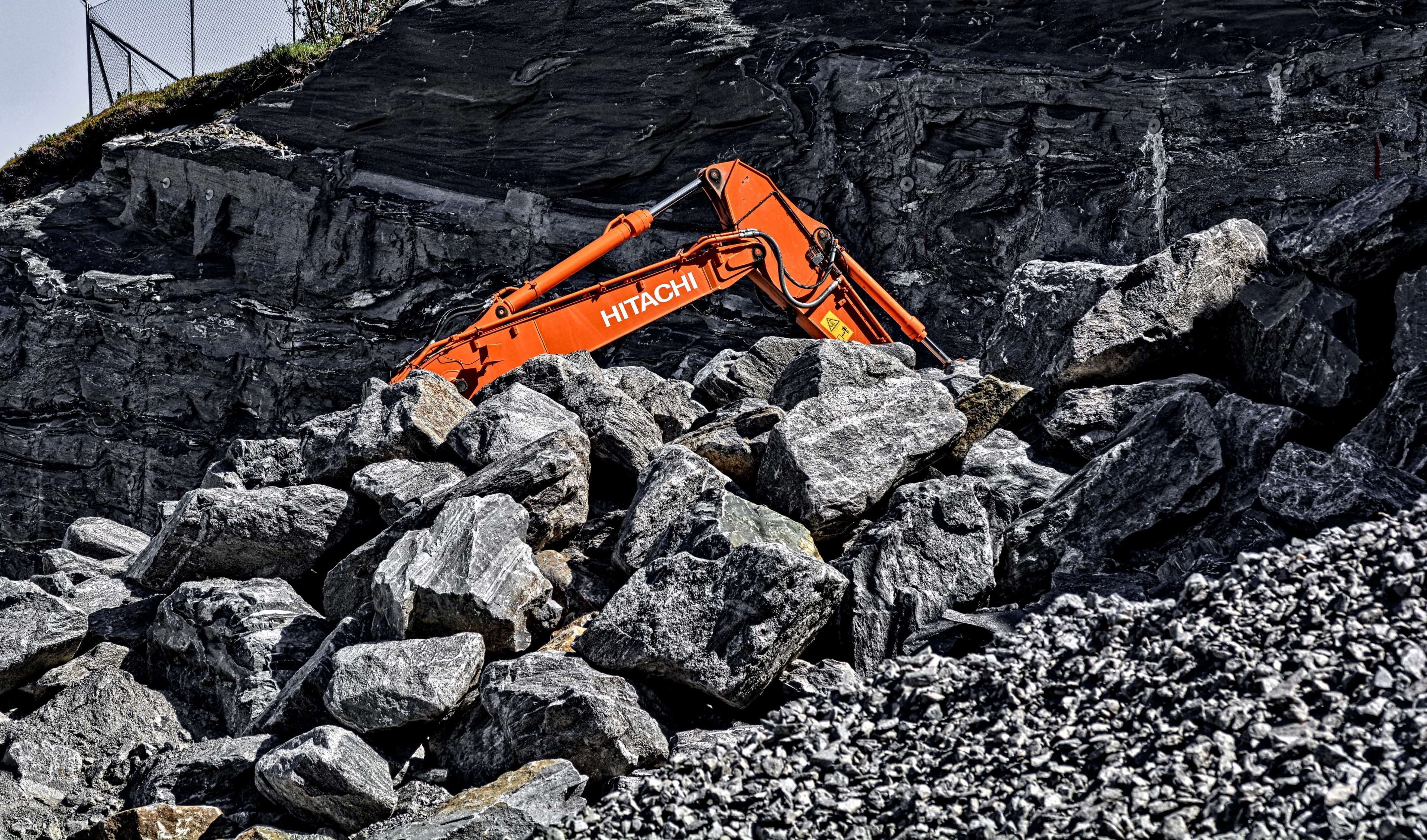 high angle view, architecture, dig, construction industry, isolated color, rough, mining, machine, site, solid, coal, stone, rocks, construction, built structure, HD Wallpaper