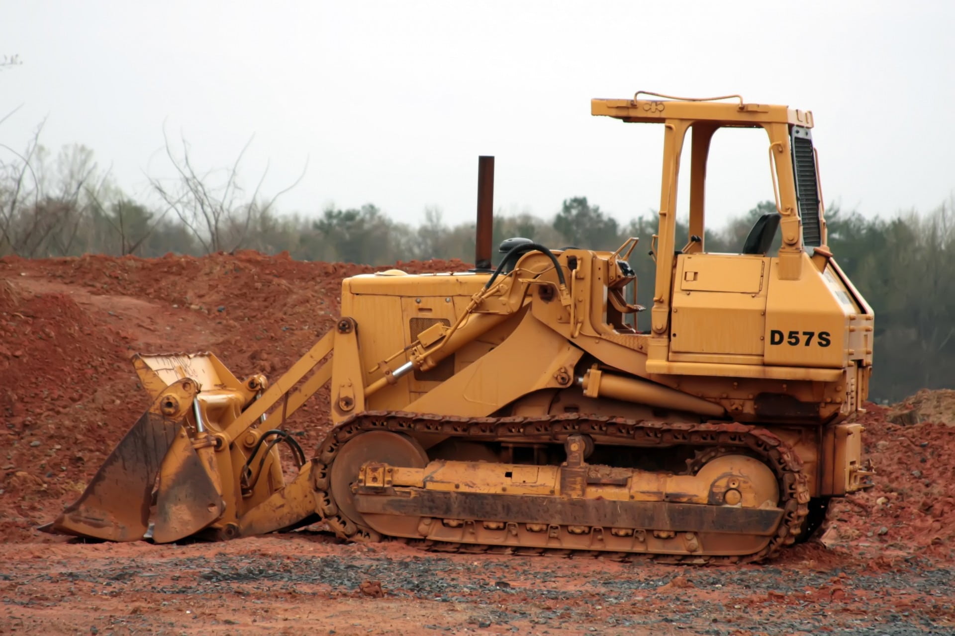 land Vehicle, mode of transportation, land, excavate, sky, nature, construction Machinery, construction Site, yellow, contractor, backhoe, construct, construction vehicle, HD Wallpaper