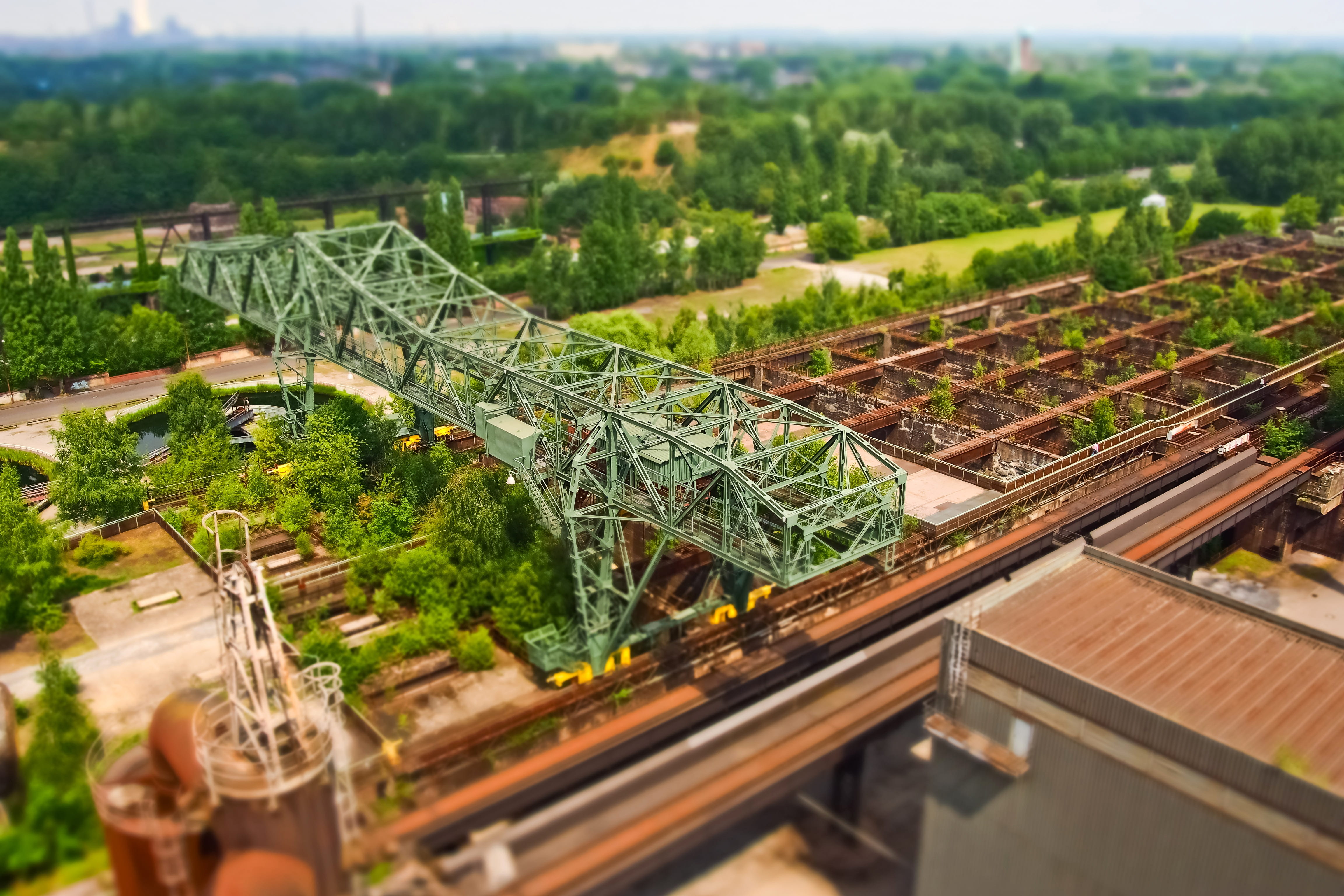 duisburg, city, stainless, ruin, north landscape park, lost places, pipes, old, blast furnace, broken, 4K, outdoors, building, metal, pforphoto, high angle view, HD Wallpaper