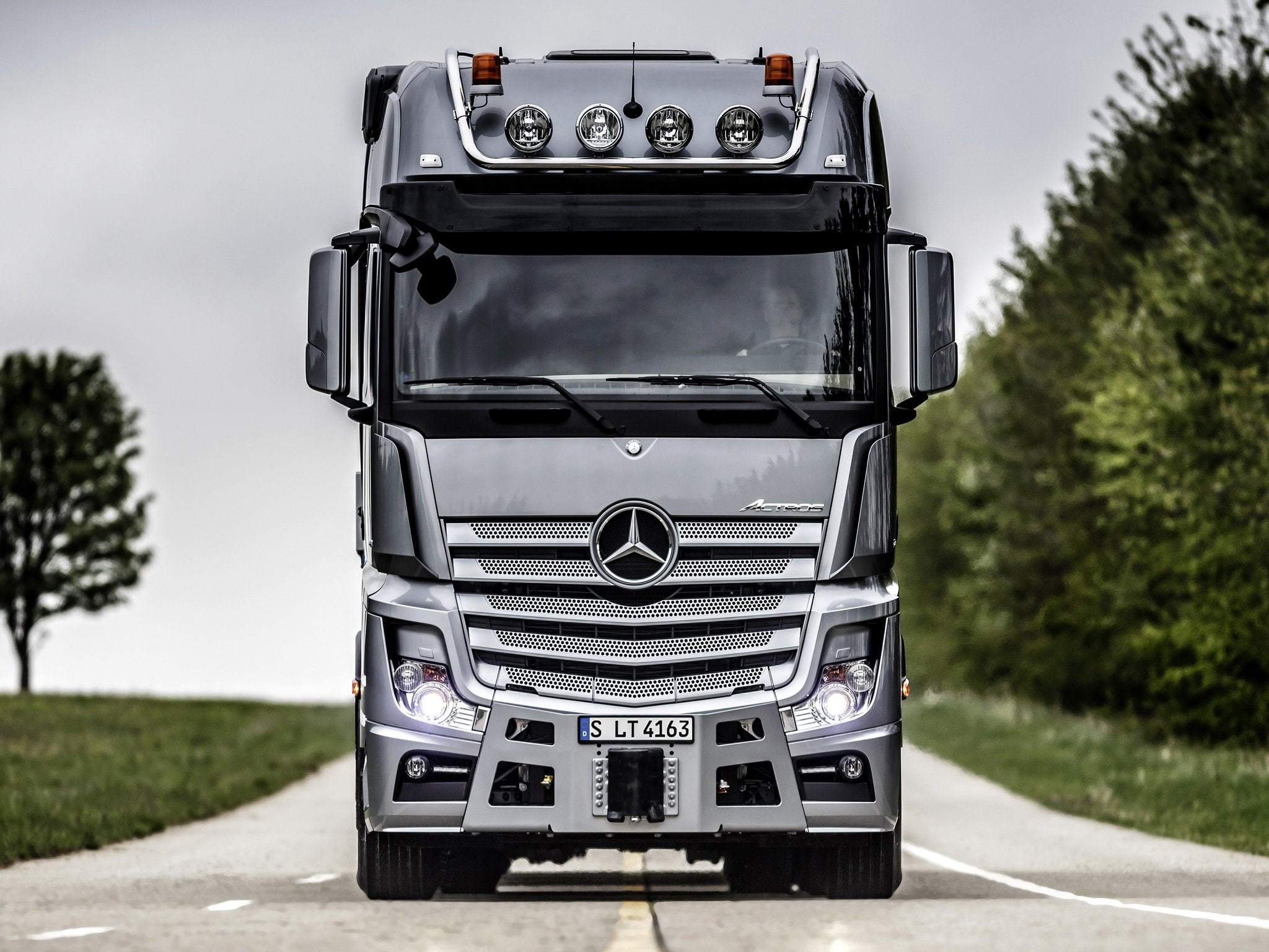 semi, mercedes, mp4, 2014, tractor, 1080P, actros, 4163, benz, slt, HD Wallpaper