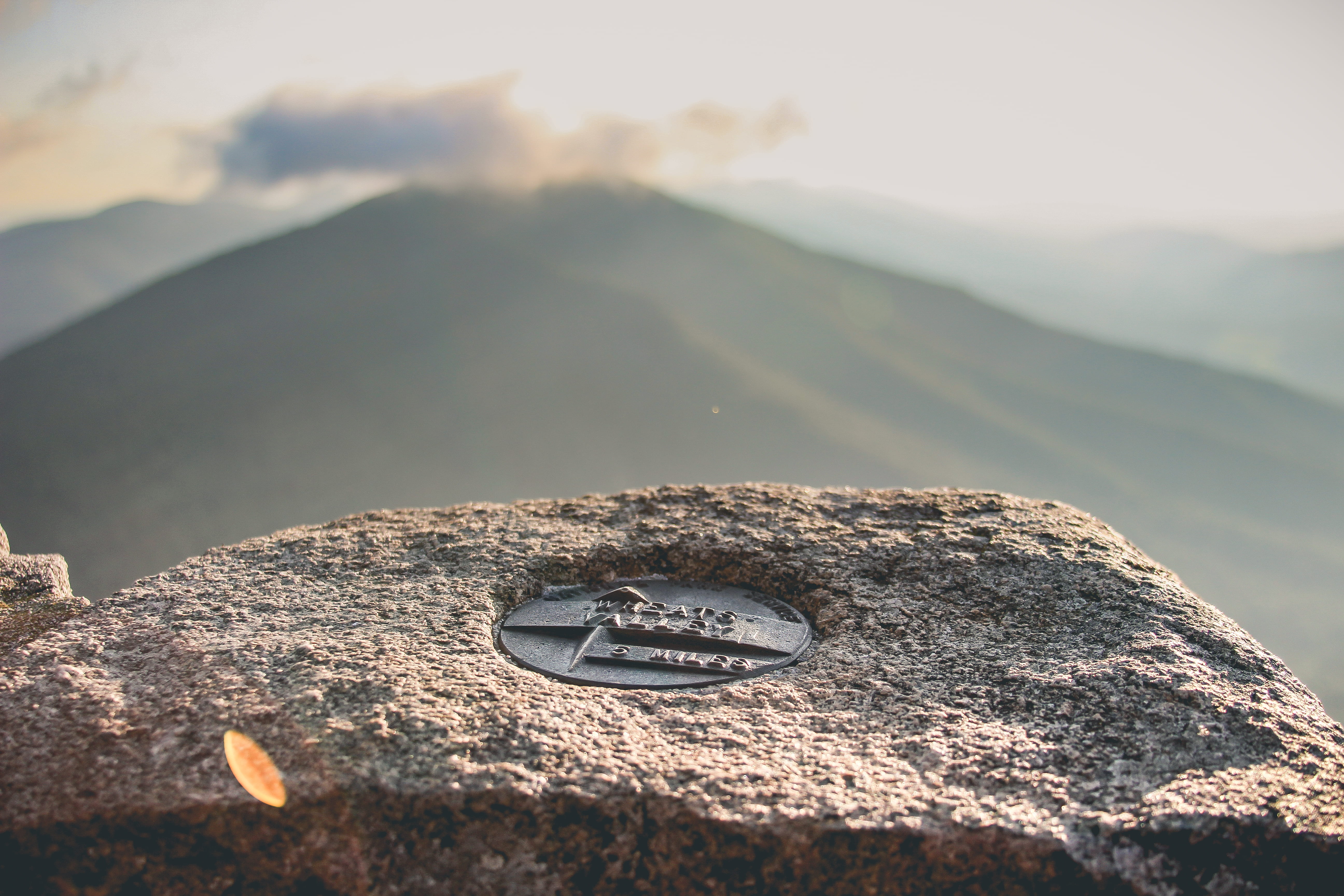 beauty in nature, 5K, close-up, blue ridge mountains, blue, sharp top, hiking, compass, sunlight, no people, appalachian, tranquil scene, number, wheat, HD Wallpaper