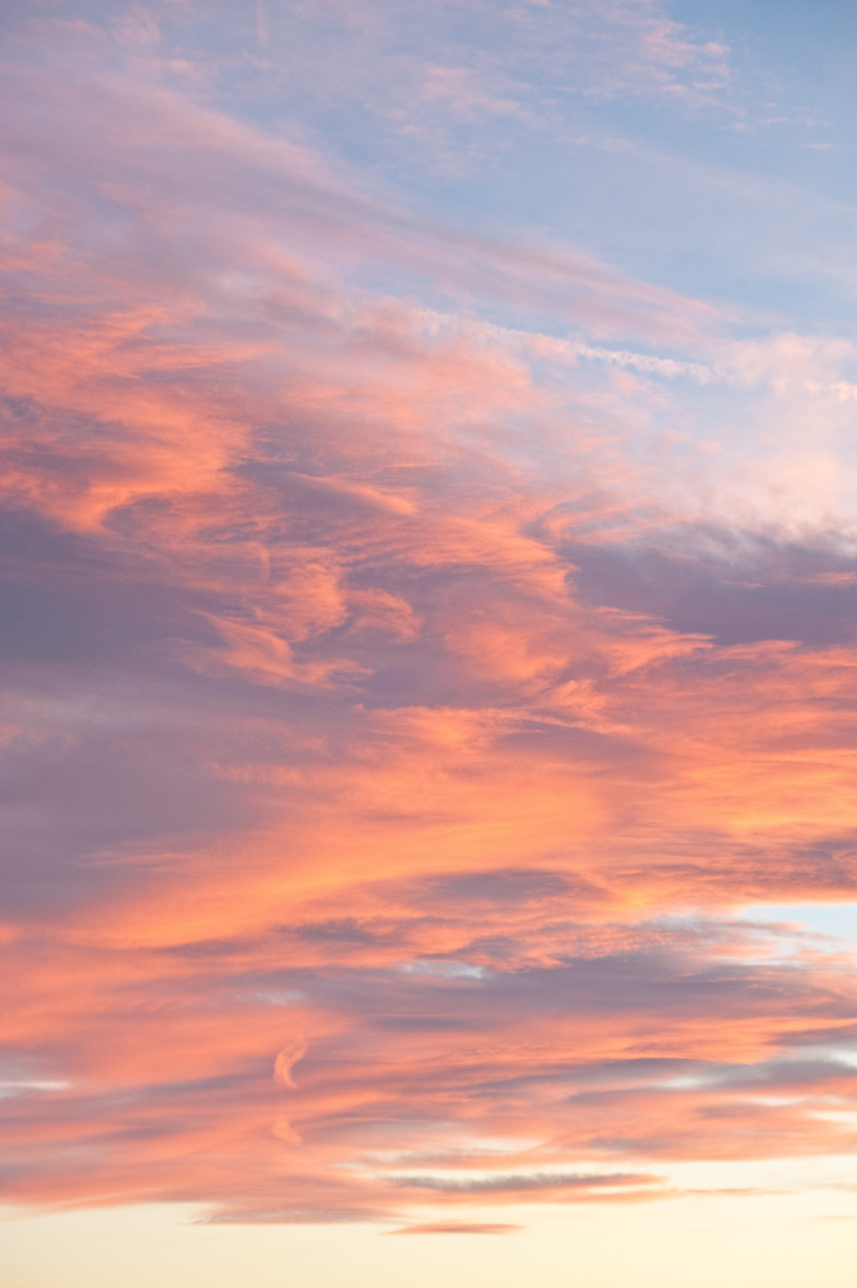 cumulus, beauty in nature, outdoors, sky clouds, cloudscape, no people, backgrounds, scenics - nature, sunset, cloud - sky, sky, clouds, atmosphere, sunrise, Phone HD Wallpaper