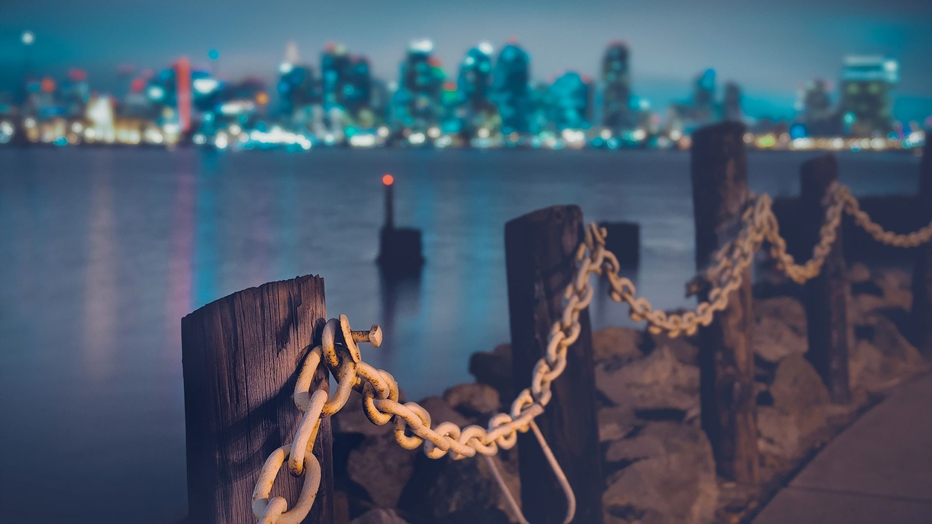 california, lights, 1080P, city lights, hd, silver, cityscapes, link, chains, city, HD Wallpaper