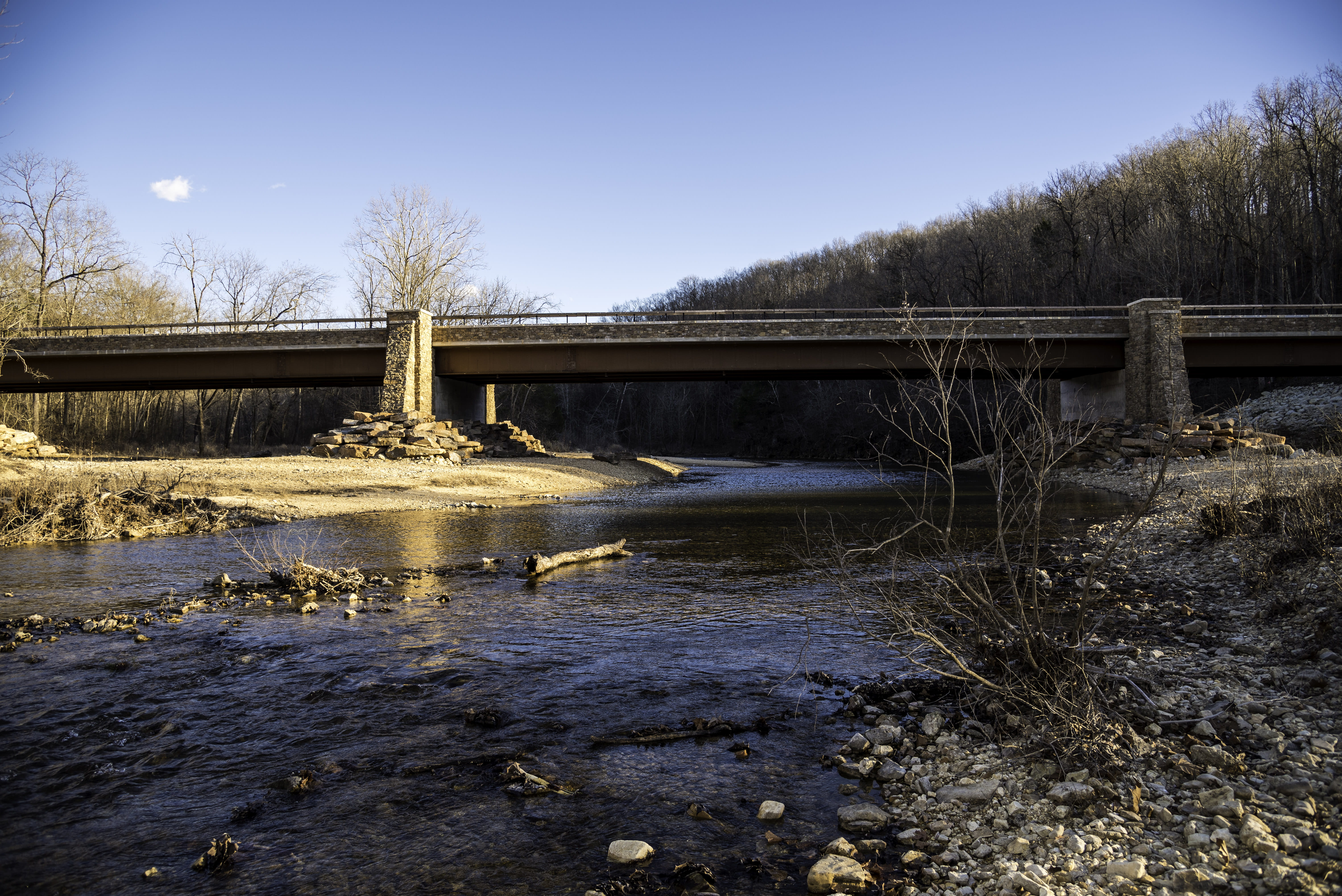 bridge - Man Made Structure, river, beauty in nature, public domain, water, Wheeler, park, clear sky, state, wheeler bridge, landscape, current river, dam, HD Wallpaper