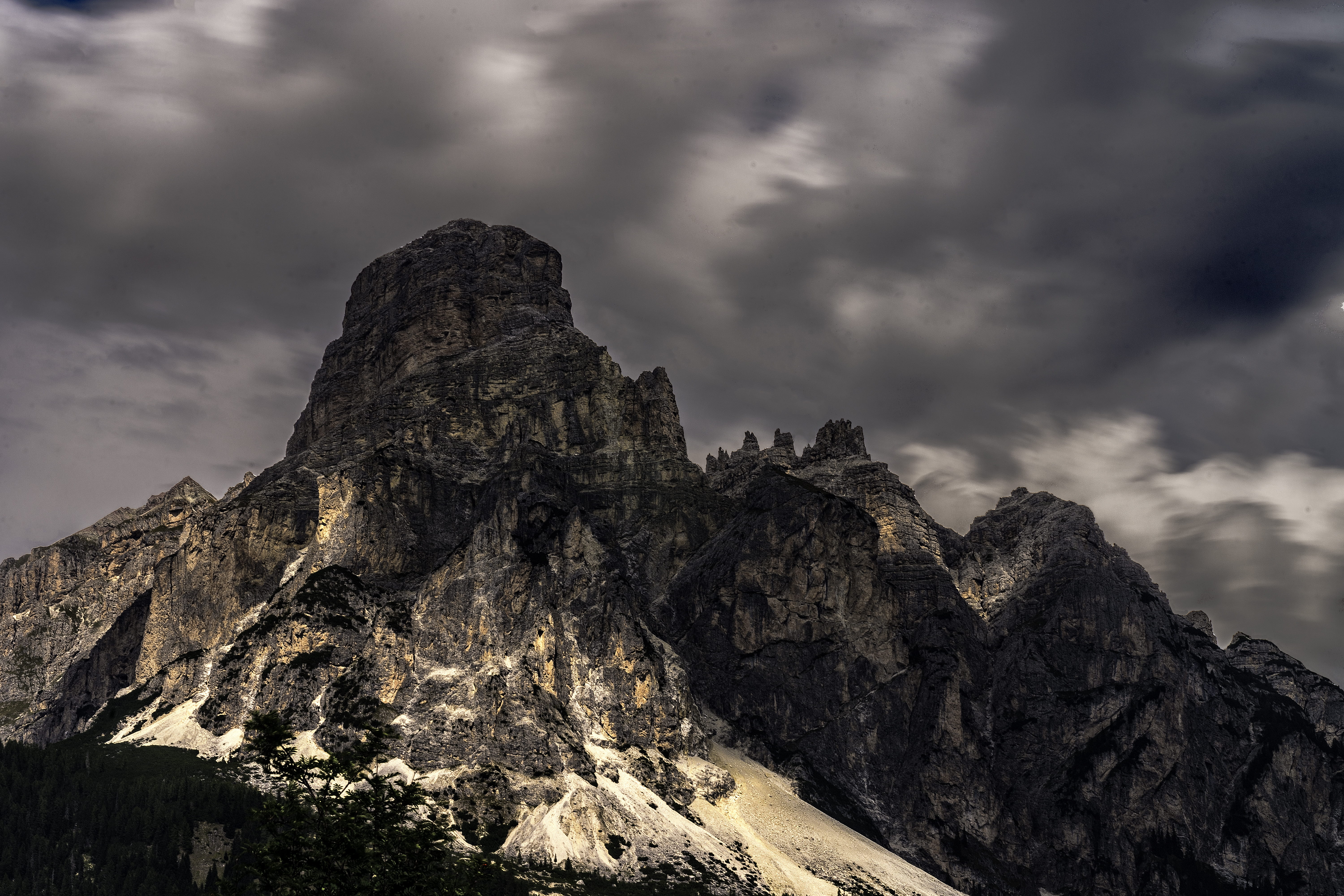 italy, sky, valley, montain, pioggium, brown, cloudy, landscape, natura, snow, overcast, cloud - sky, clouds, scenics - nature, flora, outdoors, day, mountain range, HD Wallpaper