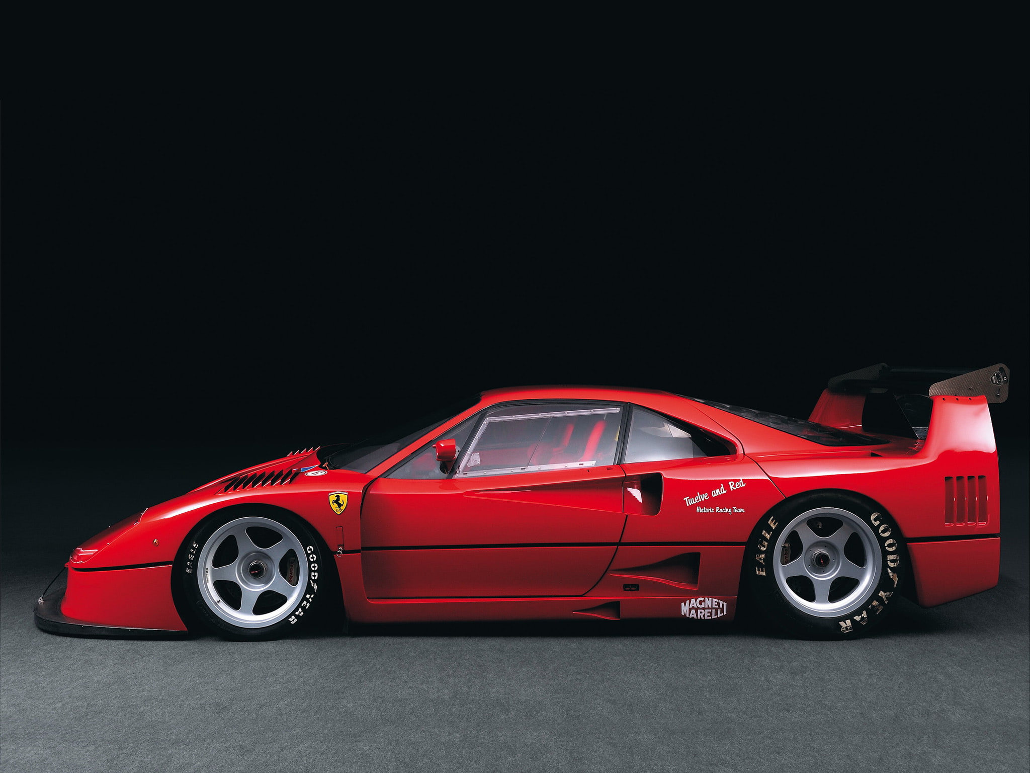 classic, racing, ferrari, 1988, 1080P, f40, race, supercar, HD Wallpaper