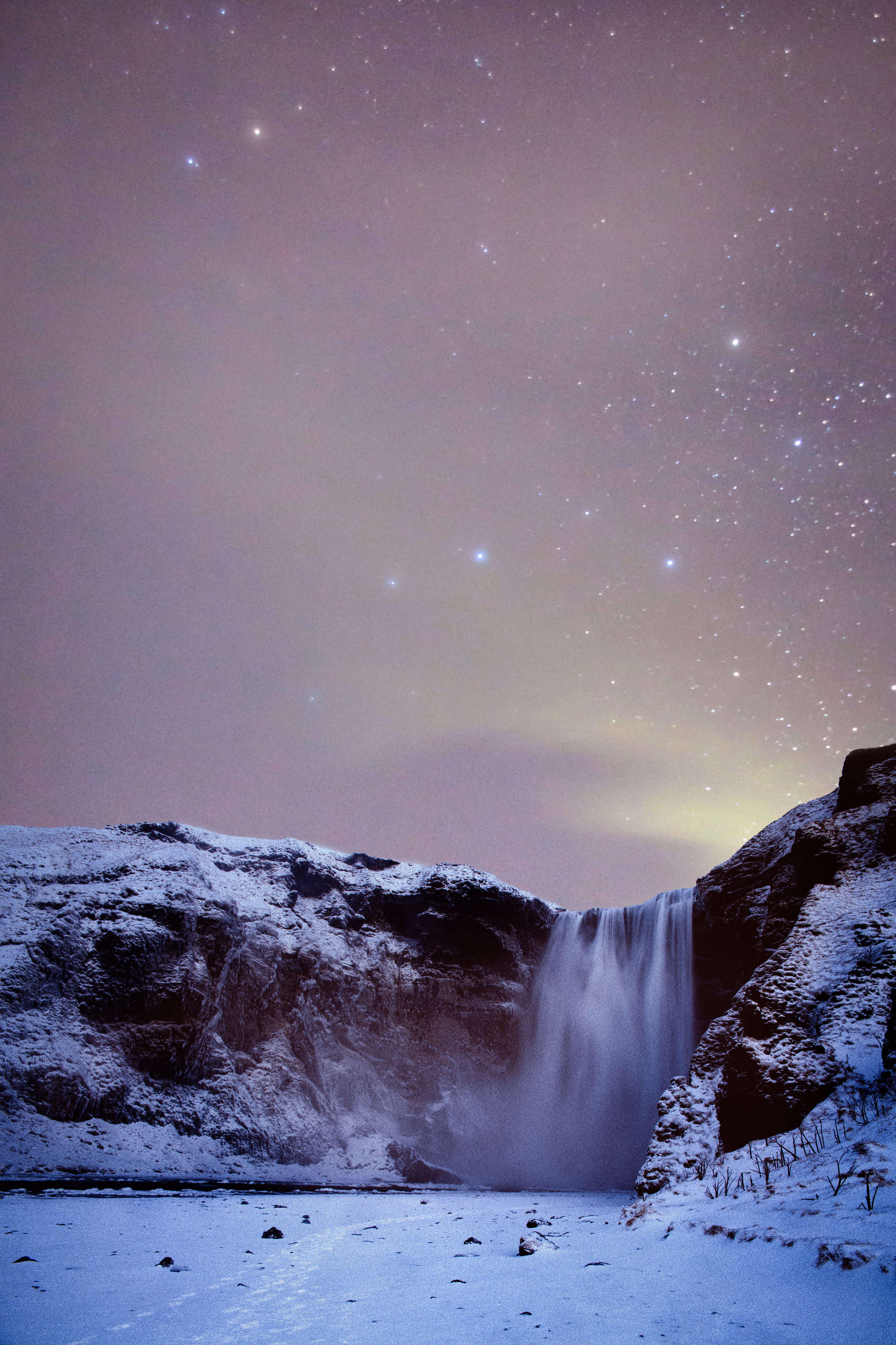 sky, nature, Iceland, winter, milky Way, mountain, landscape, night, islandia, scenics, star - Space, arctic, Photoshop, outdoors, dark, northern  lights, Phone HD Wallpaper