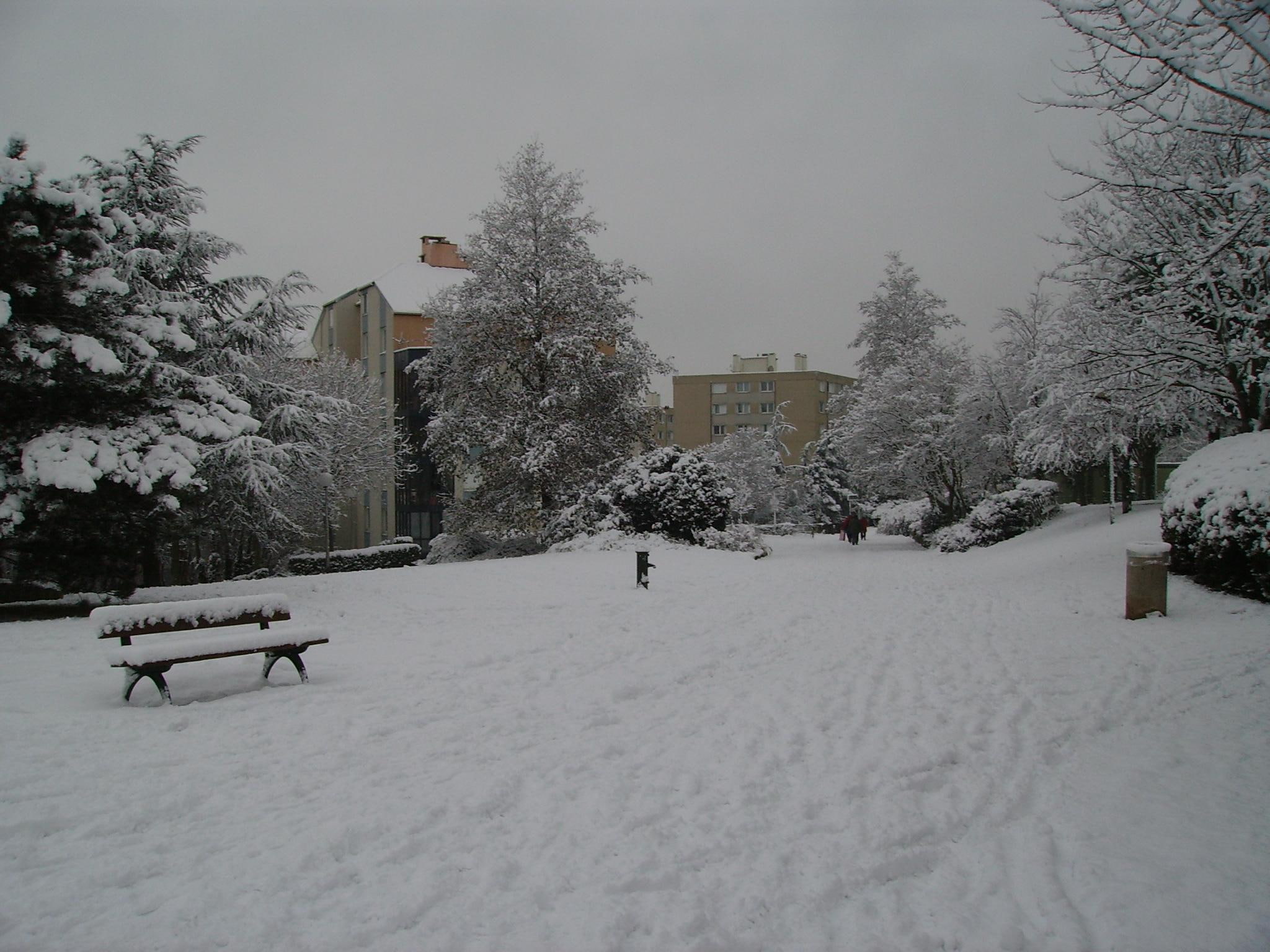 1080P, creteil, neige, nature, snow, city, nature and landscapes, HD Wallpaper