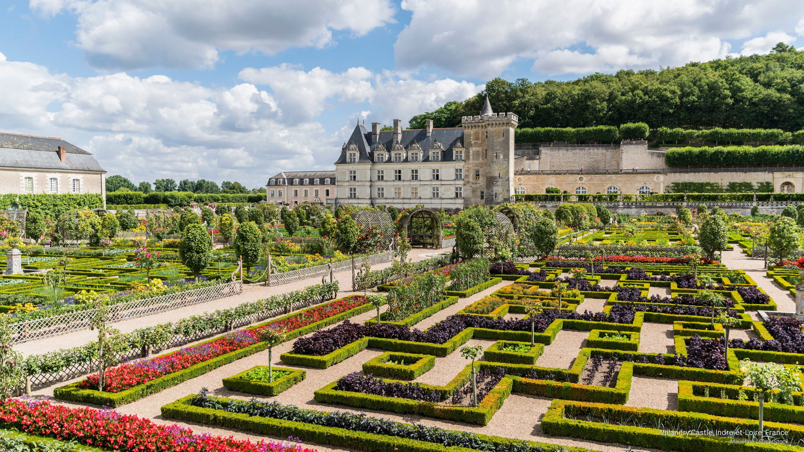 indre, france, et, castle, loire, 2K, Architecture, villandry, HD Wallpaper