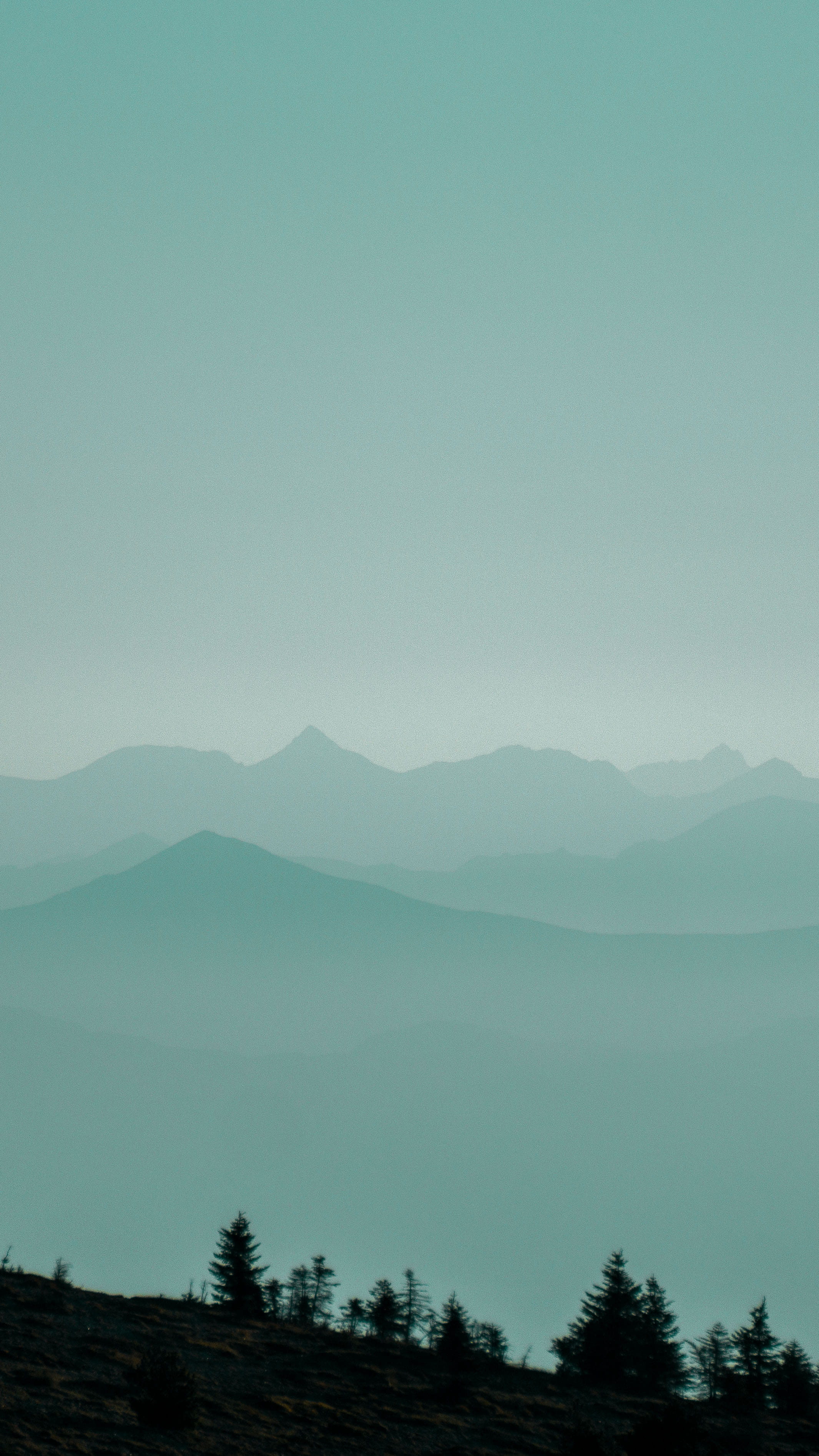 mountain, tranquil scene, mountain peak, day, silhouette, 2K, plant, sky, environment, tranquility, beauty in nature, idyllic, montagne de lure, france, Phone HD Wallpaper