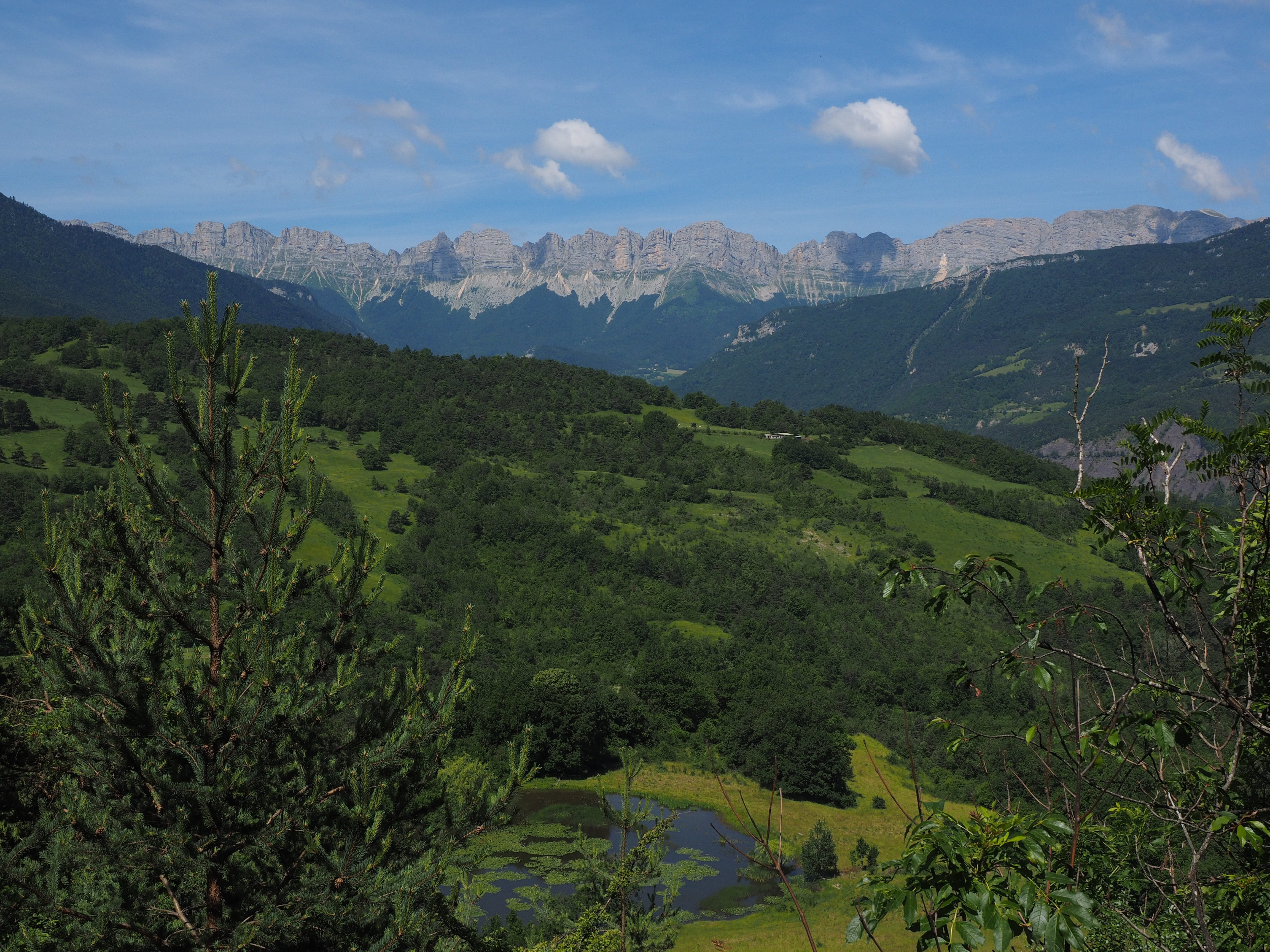 tranquil scene, sky, rochers de la balme, saint andeol, idyllic, beauty in nature, limestone, plant, travel Locations, saint-guillaume, landscape, lime mountain, HD Wallpaper