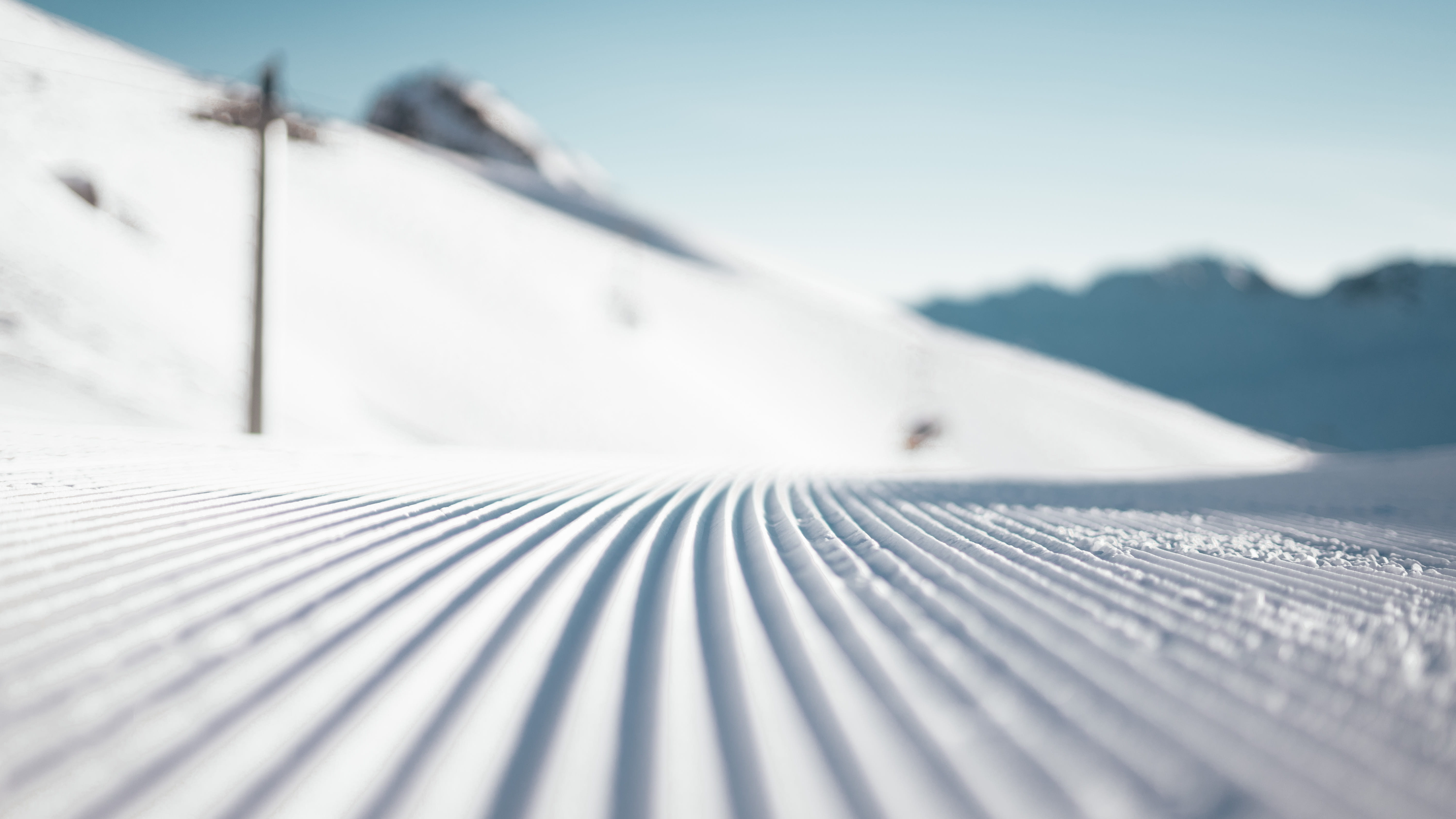 skiing, transportation, pattern, airplane, slope, sunlight, day, no people, covered, nature, environment, sport, sports, sky, ice, peak, outdoors, mountain range, HD Wallpaper