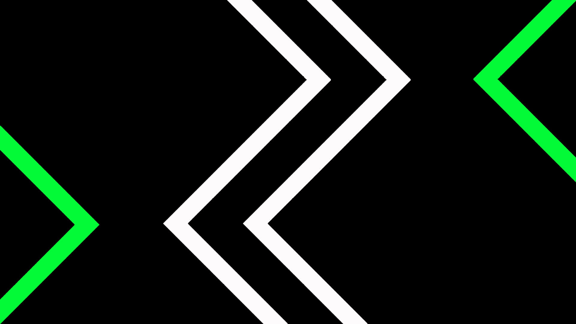 Green, Lines, Digital Art, Geometry, Shapes, Artistic, White, Black, Zigzag, 1080P, Abstract, HD Wallpaper