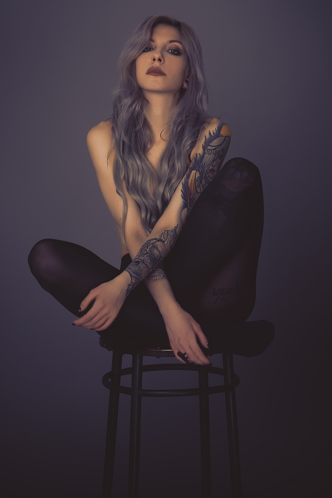 Michela Navarra, model, tattoo, 1080P, Phone HD Wallpaper