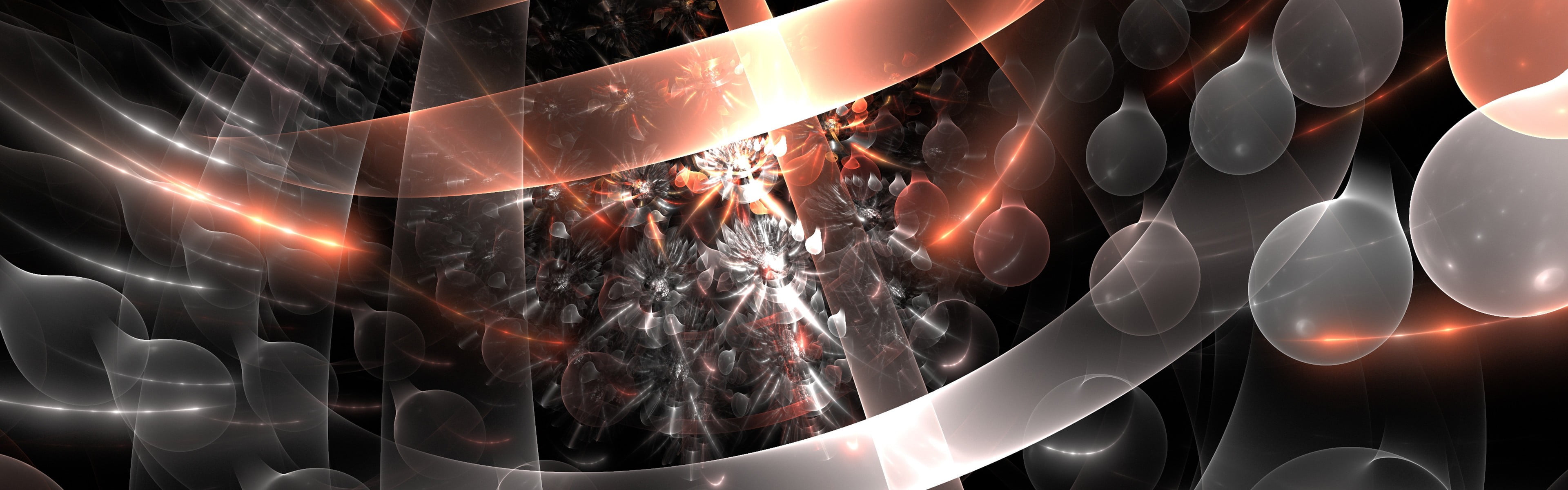 science, emotion, no people, multiple display, illuminated, indoors, close-up, digital art, composite image, shapes, electricity, nature, black background, HD Wallpaper
