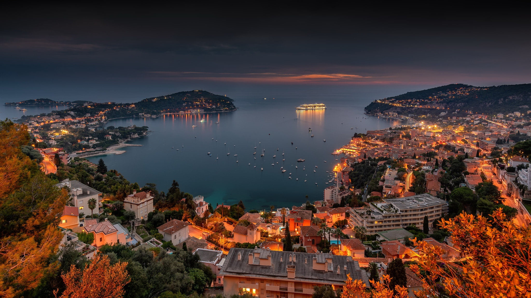 Arrondissement de Nice, Provence-Alpes-Côte dazur, 1080P, Villefranche-sur-Mer, HD Wallpaper