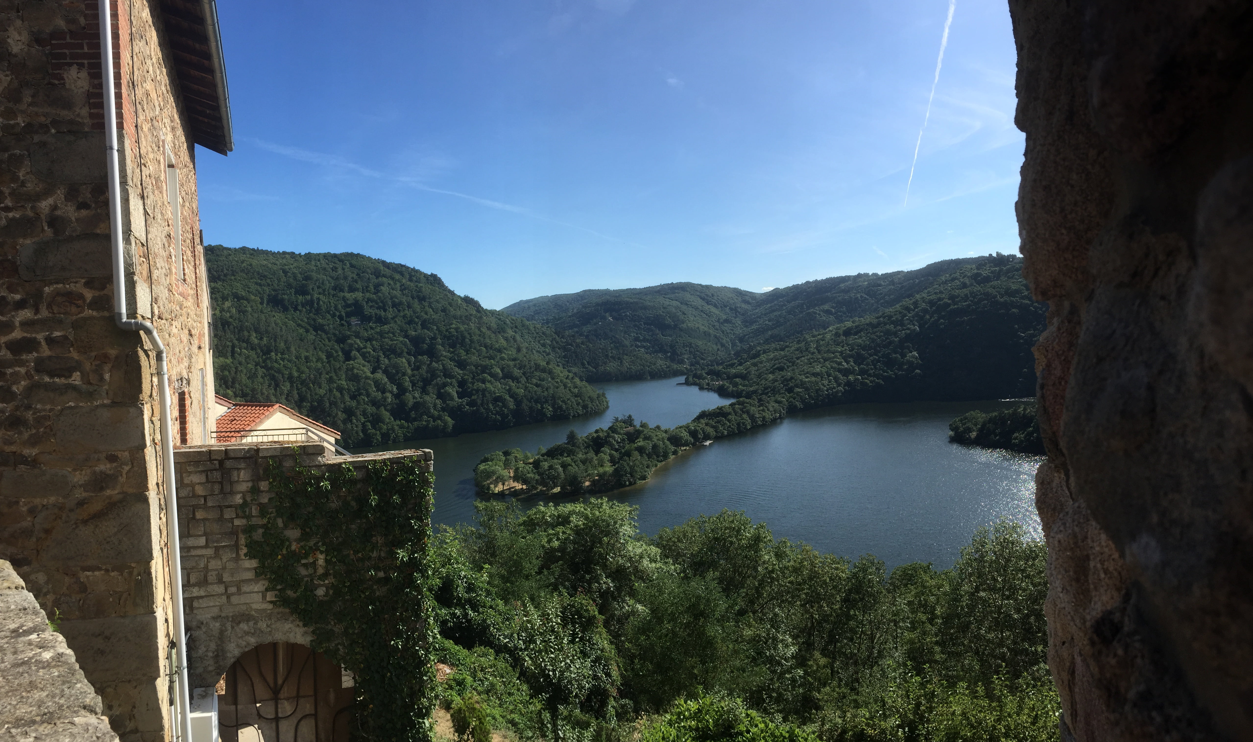 outdoors, sky, rhone alpes, no people, tranquil scene, water, tree, dam, beauty in nature, mountain range, plant, land, sunlight, non-urban scene, 4K, HD Wallpaper