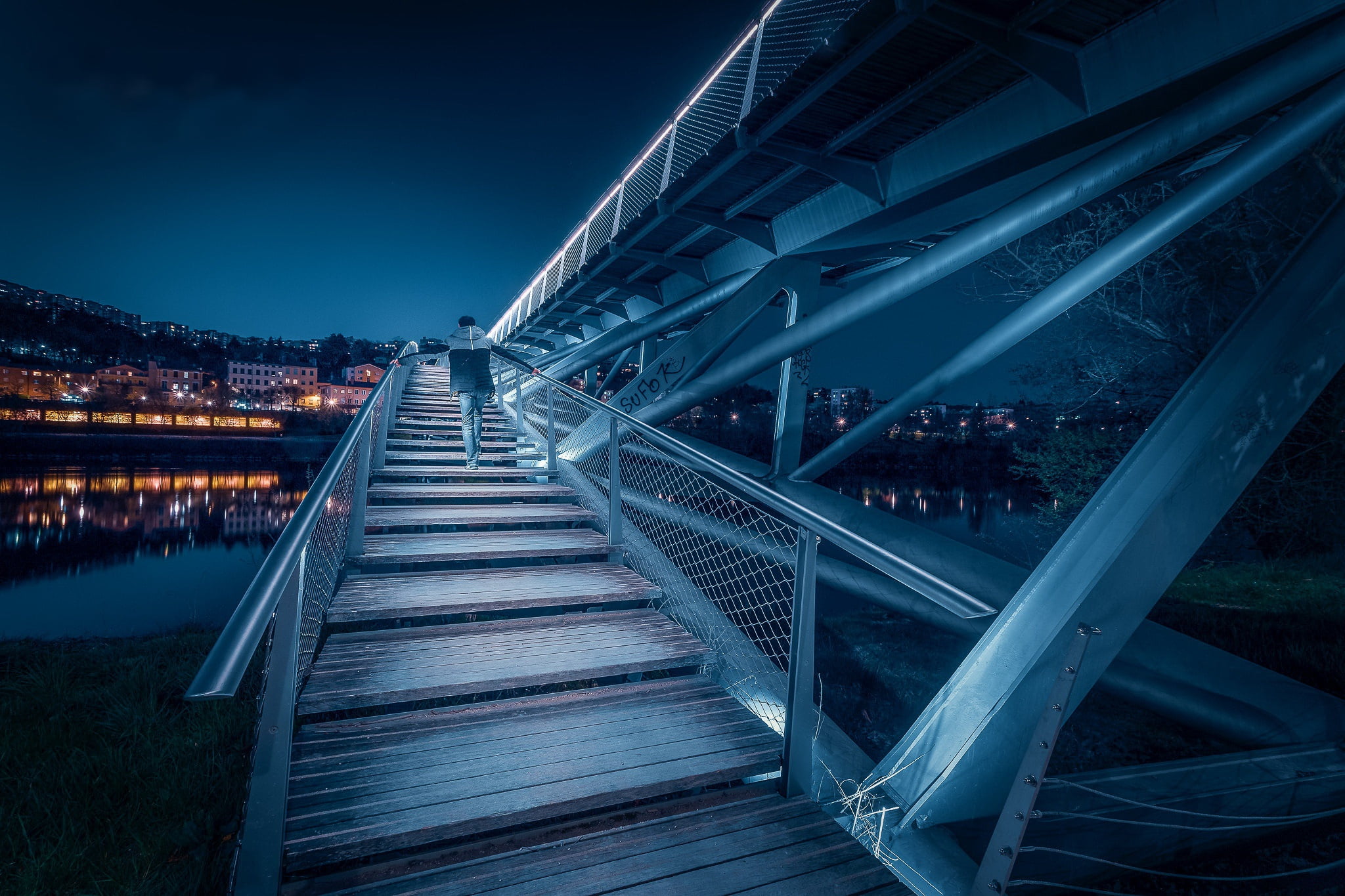 Lyon, 1080P, France, Rhone-Alpes, night, HD Wallpaper
