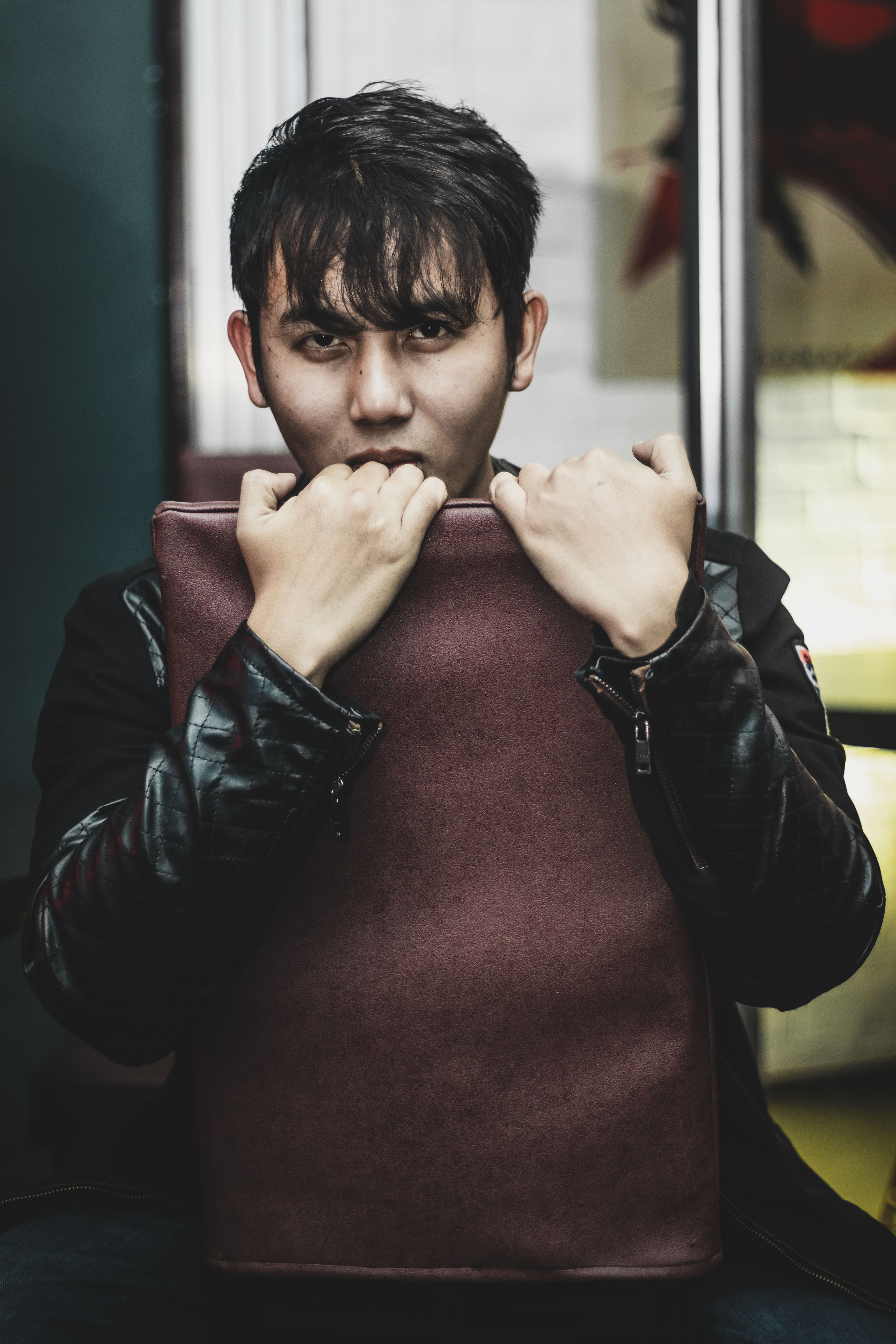 boy, apparel, young adult, lifestyles, one person, clothing, focus on foreground, standing, eyes, indoors, holding, three quarter length, teenager, man, Phone HD Wallpaper