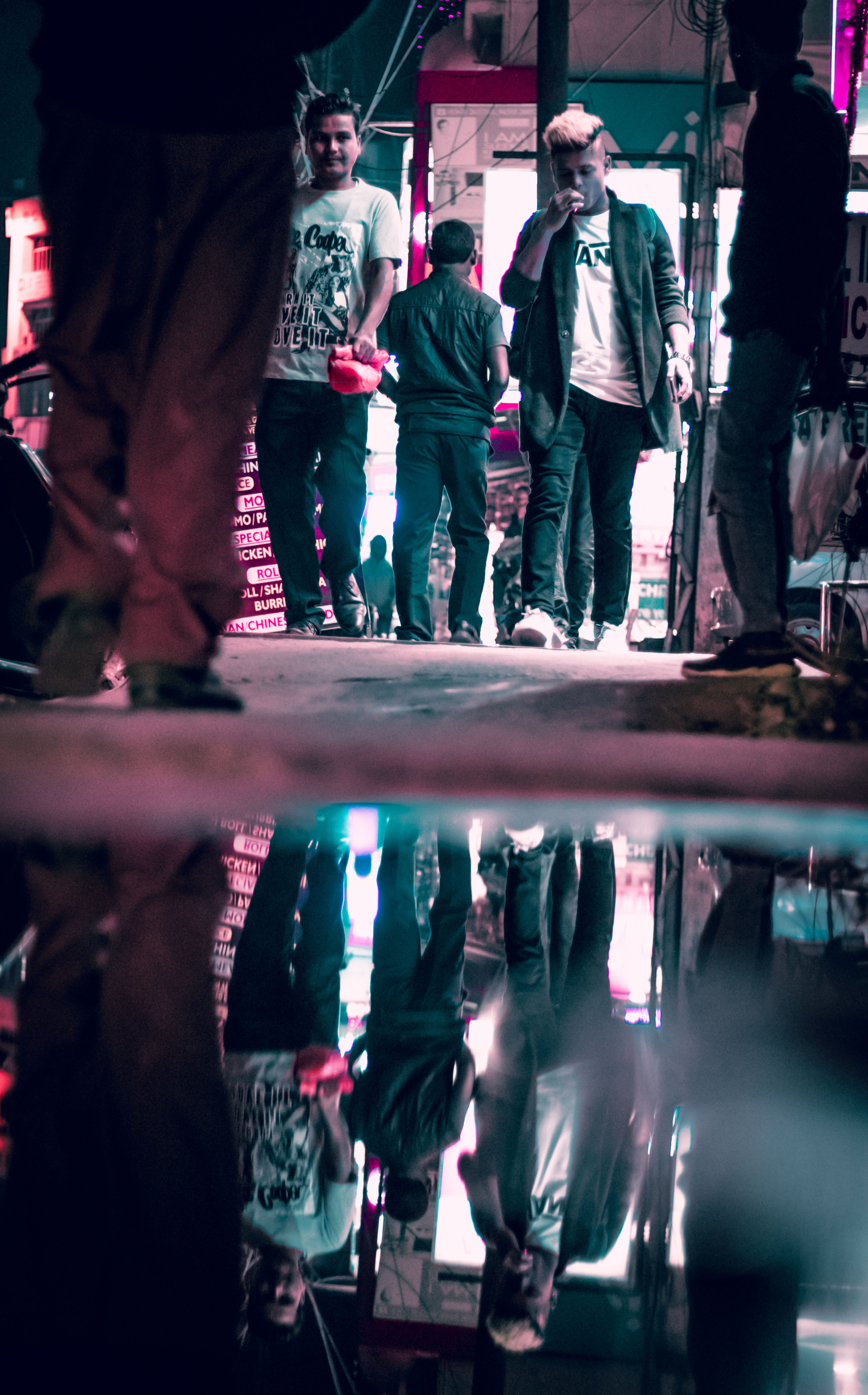 lights, architecture, lifestyles, city, mans, water, women, leisure activity, colours, crowd, neon, india, group, outdoor, day, reflection, street, guwahati, Phone HD Wallpaper