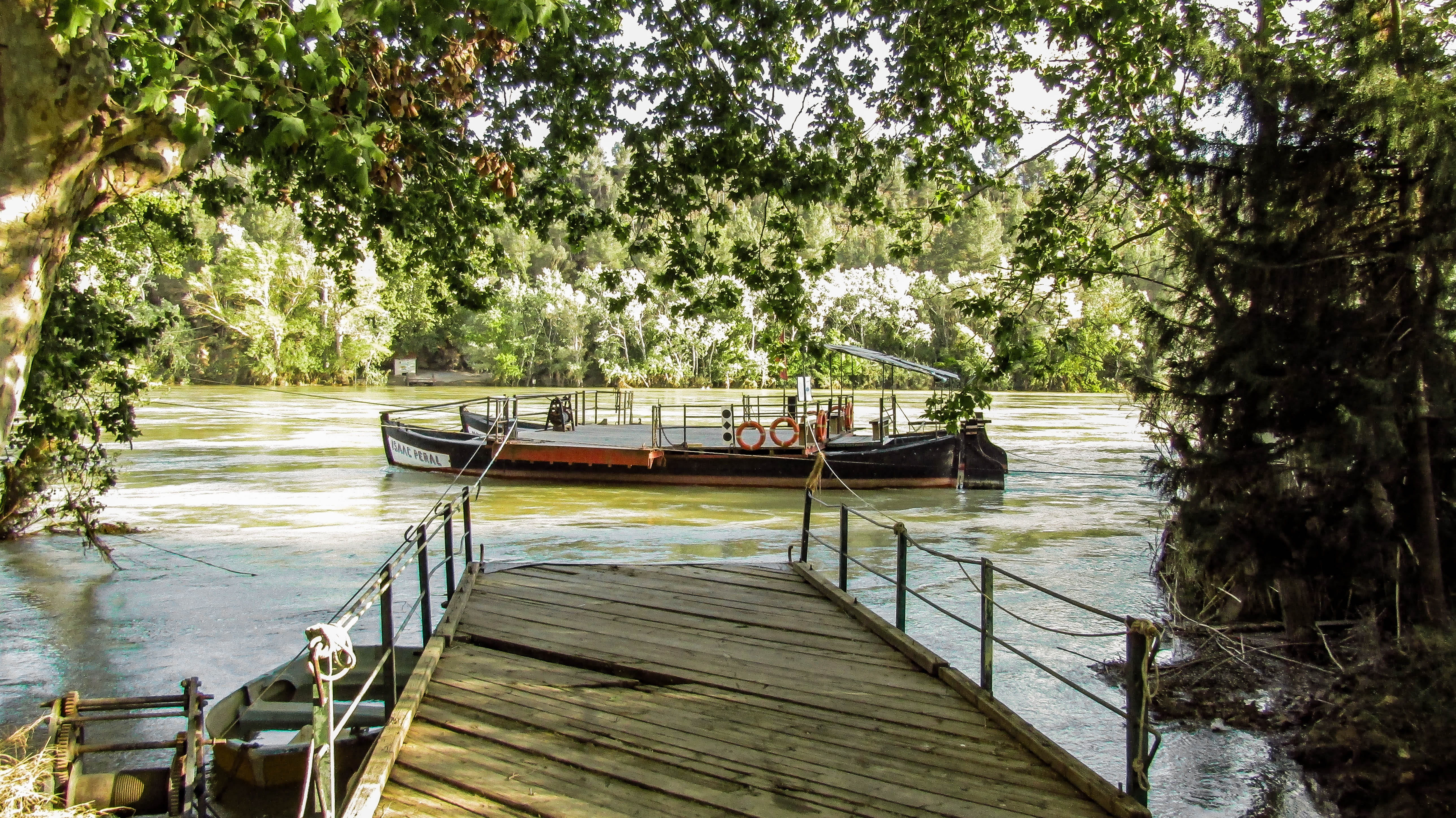 ebro river, lake, wood - material, water, transportation, tranquil scene, riu ebre, nautical vessel, barca, barge, wood, body of water, boat, outdoors, HD Wallpaper