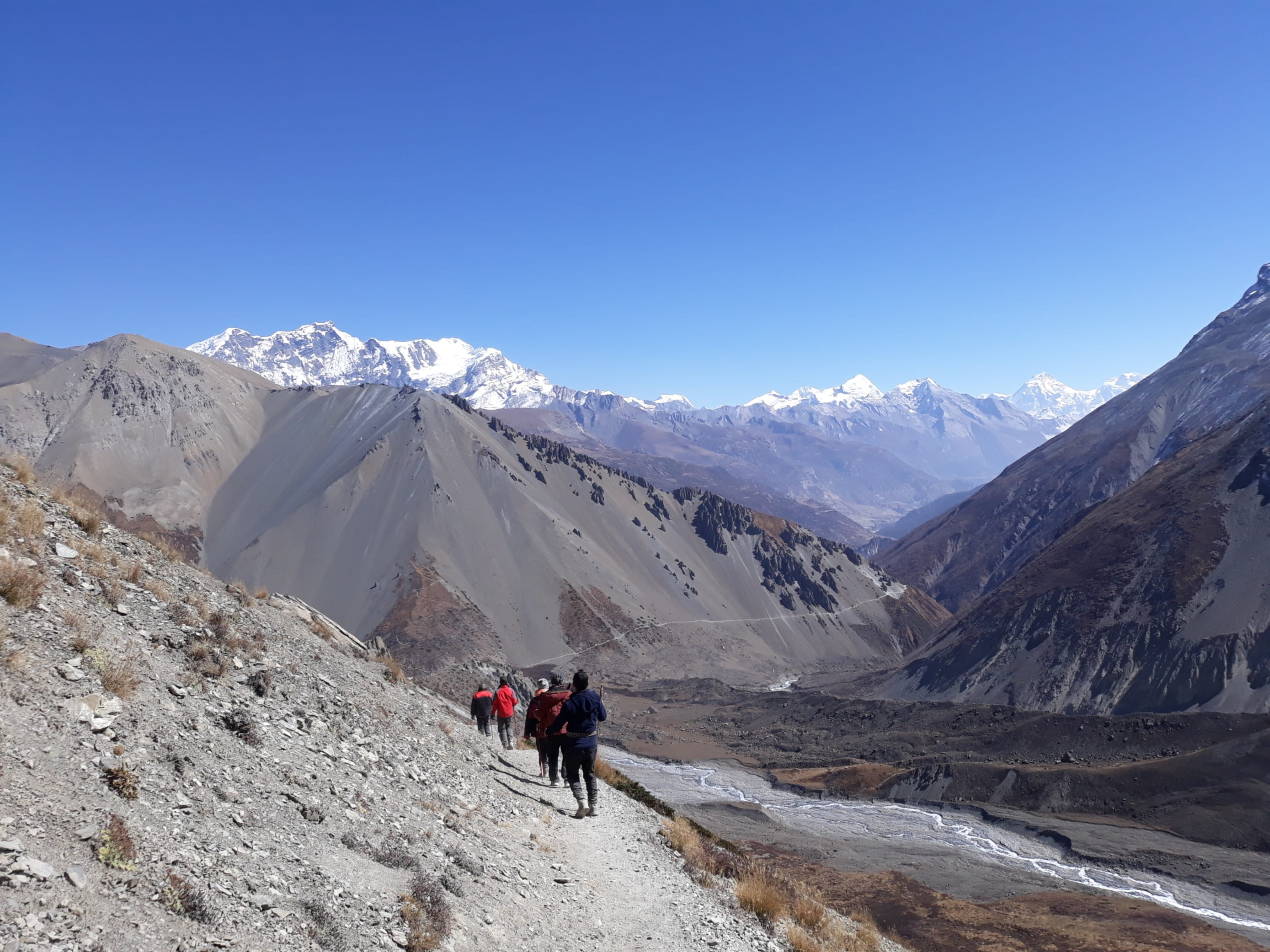 outdoors, pawankawan, walking, route, leisure activity, ice, activity, wilderness, cold temperature, himal, adventure, himalayas, trekking, beauty in nature, HD Wallpaper