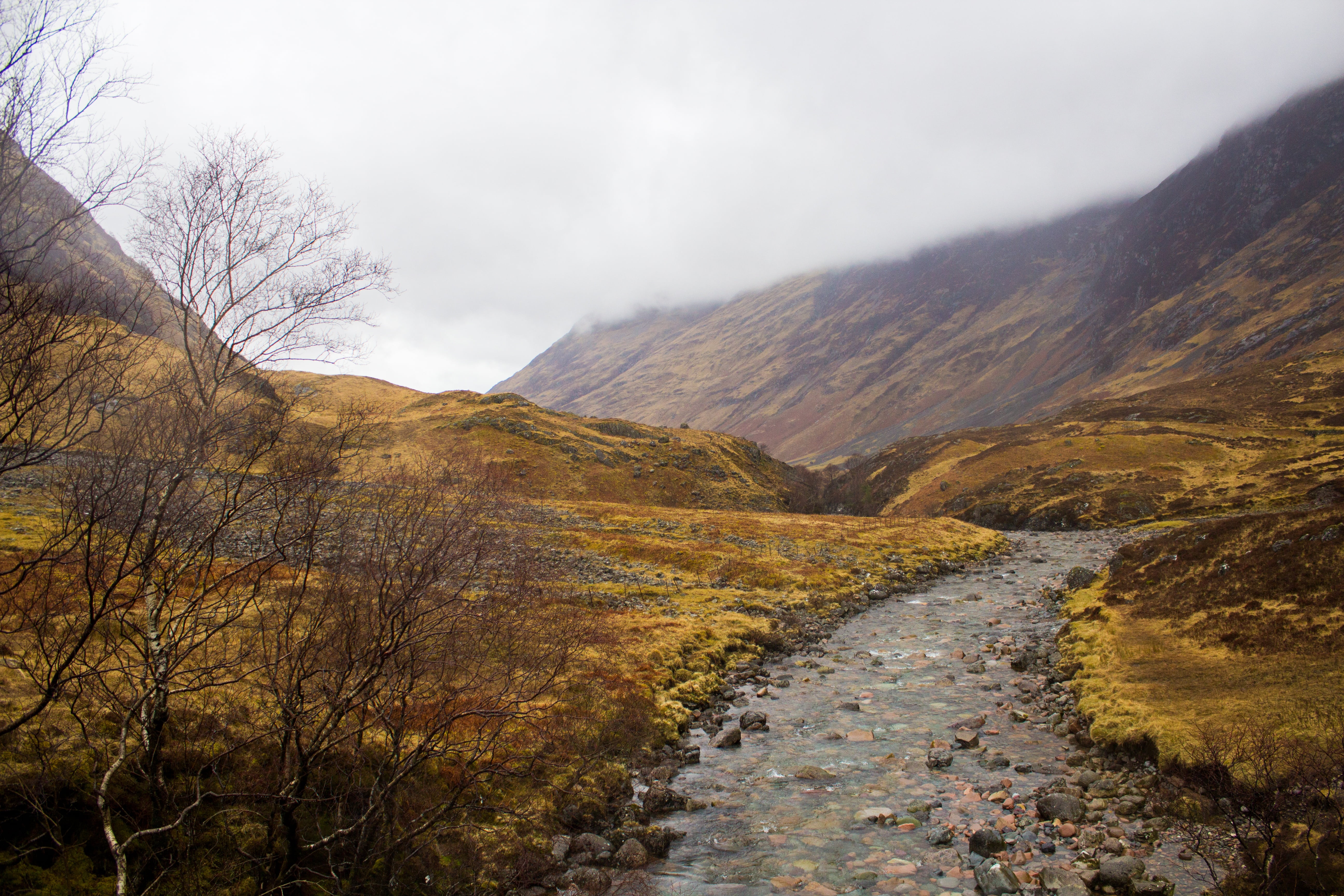 dramatic sky, mountain, water, hiking, stormy, holiday, trekking, environment, river, beauty in nature, clouds, cloudscape, creek, tourism, nature, rock, HD Wallpaper
